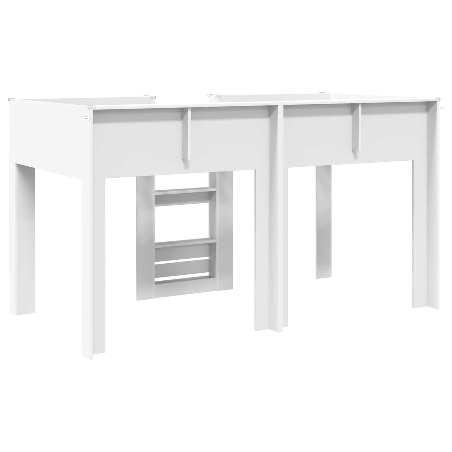 vidaXL Κρεβάτι Κουκέτα για Παιδιά Λευκό 80 x 200 cm Επεξεργασμένο ξύλο