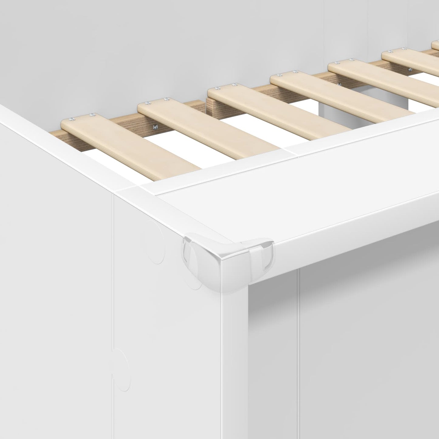 vidaXL Κρεβάτι Κουκέτα για Παιδιά Λευκό 100 x 200 cm