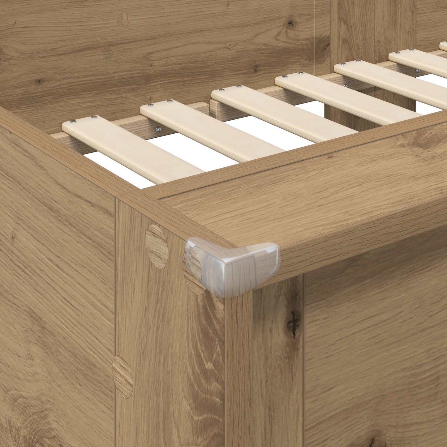 vidaXL Κρεβάτι Κουκέτα για Παιδιά με στρώμα Artisan Oak 100 x 200 cm
