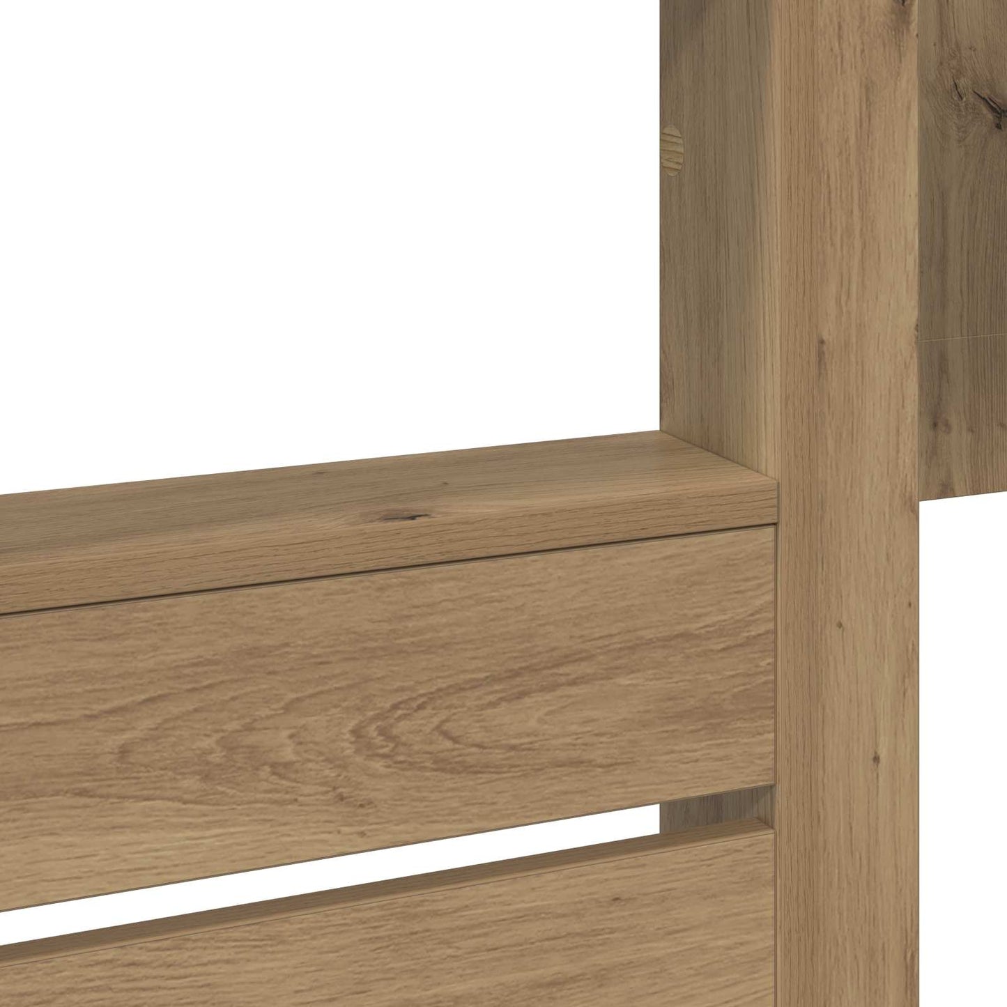 vidaXL Κρεβάτι Κουκέτα για Παιδιά με στρώμα Artisan Oak 100 x 200 cm