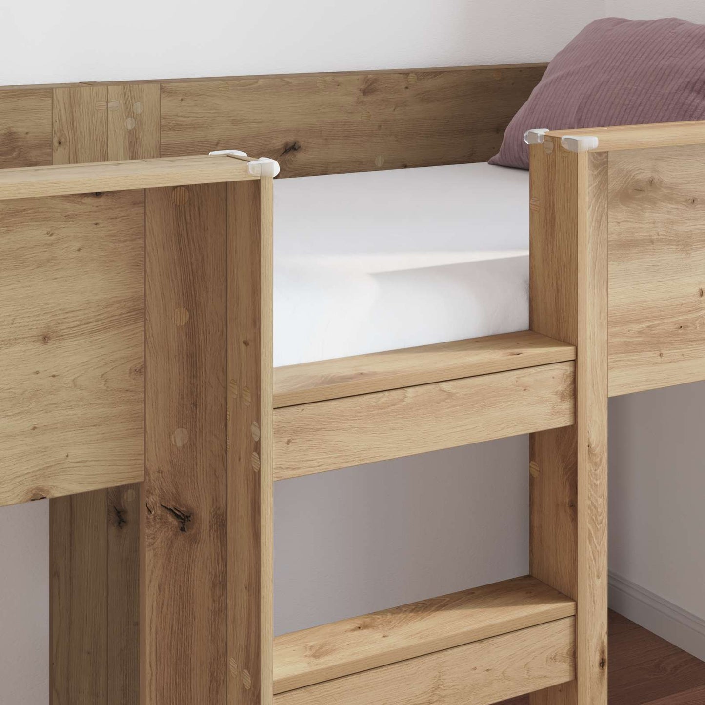vidaXL Κρεβάτι Κουκέτα για Παιδιά με στρώμα Artisan Oak 100 x 200 cm