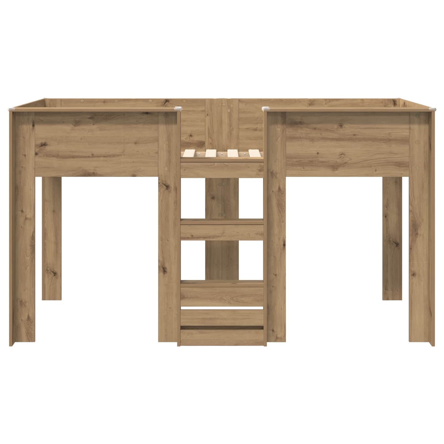 vidaXL Κρεβάτι Κουκέτα για Παιδιά με στρώμα Artisan Oak 100 x 200 cm