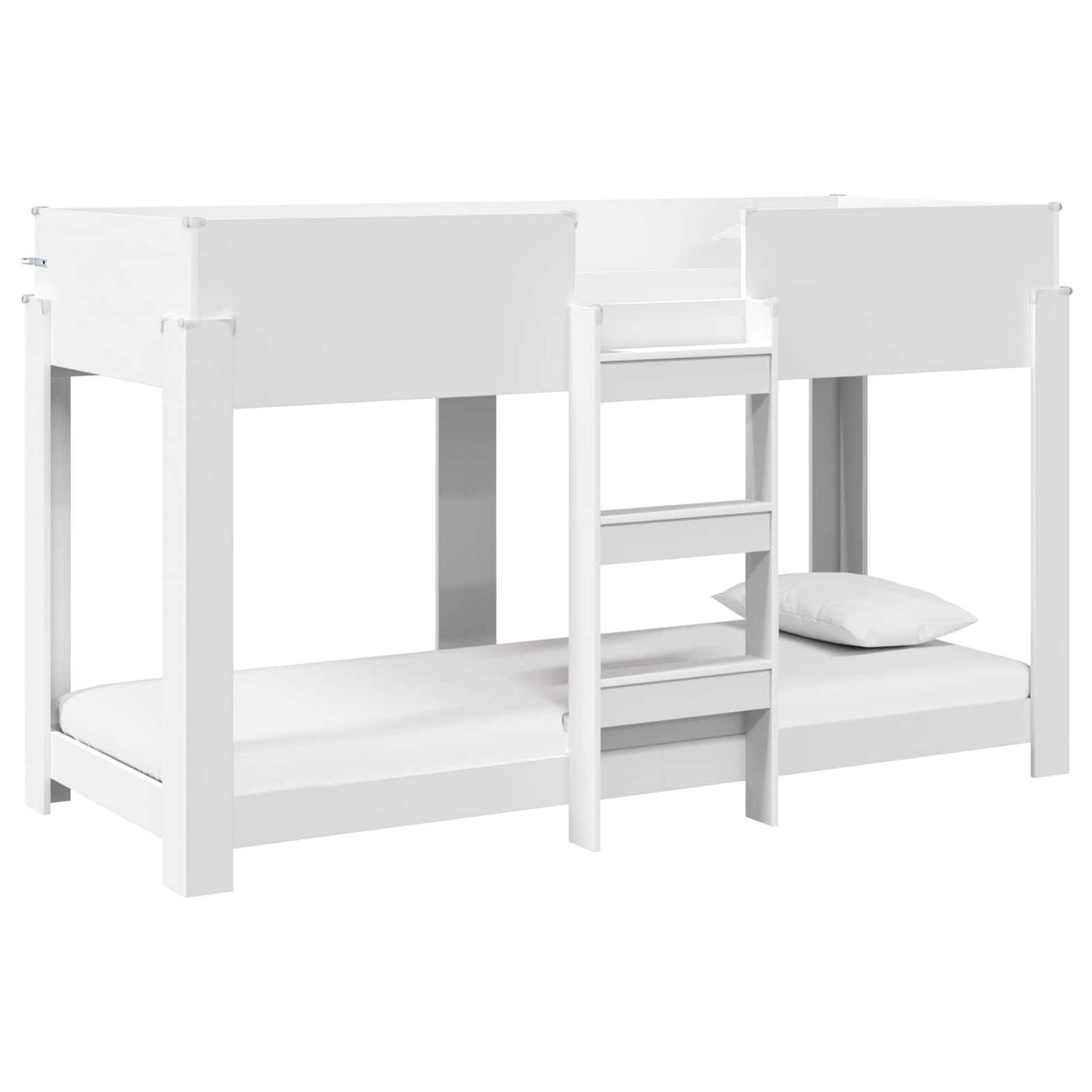 vidaXL Κρεβάτι Κουκέτα για Παιδιά Λευκό 75 x 190 cm Επεξεργασμένο ξύλο