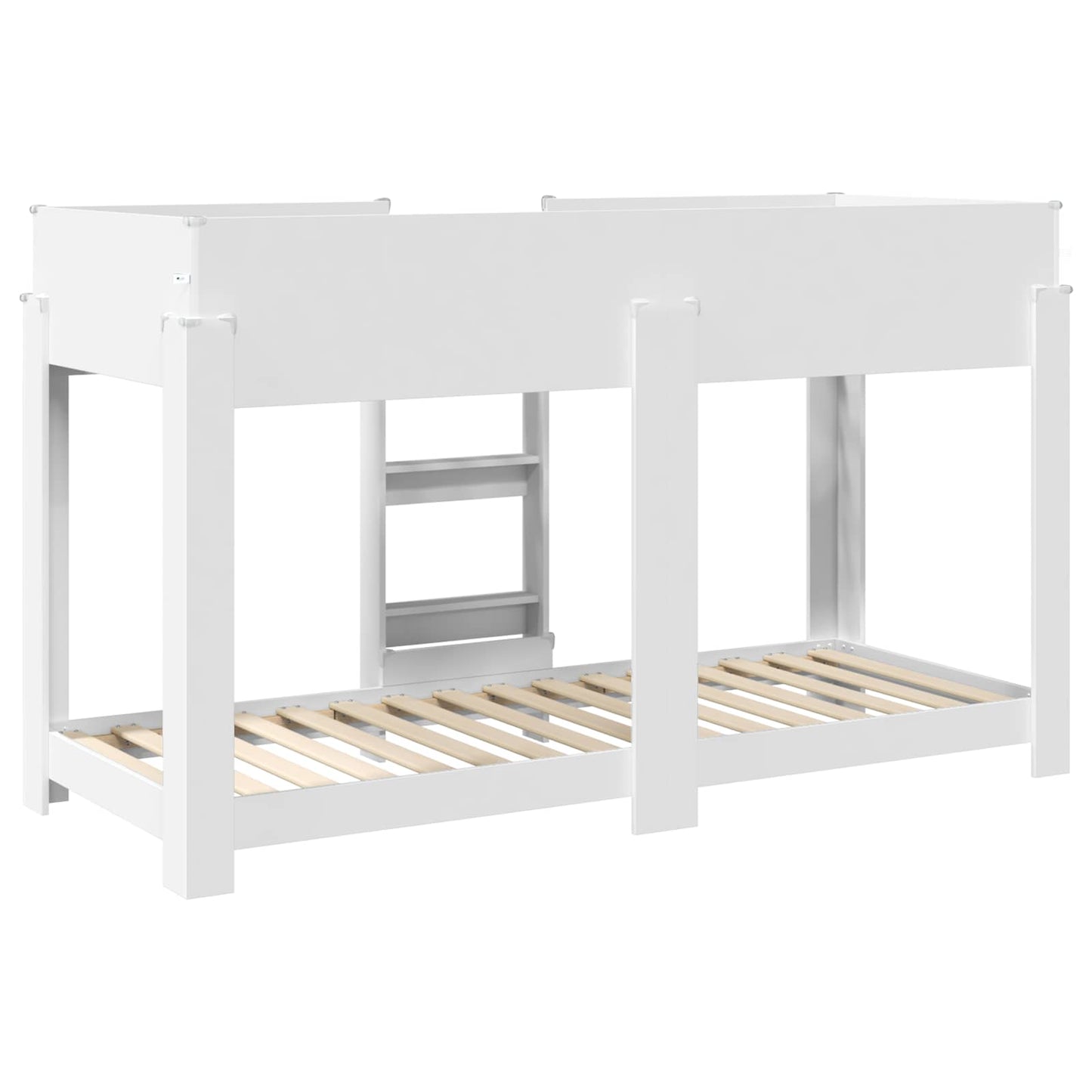 vidaXL Κρεβάτι Κουκέτα για Παιδιά Λευκό 75 x 190 cm Επεξεργασμένο ξύλο