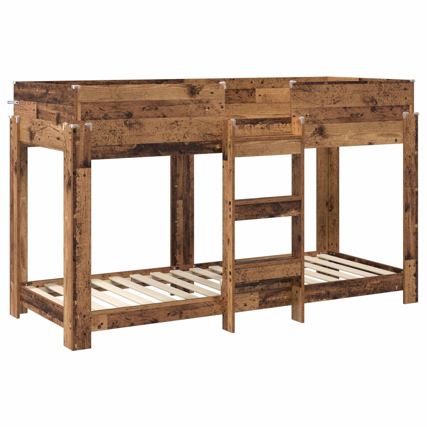 vidaXL Κρεβάτι Κουκέτα για Παιδιά Παλιό ξύλο 75 x 190 cm