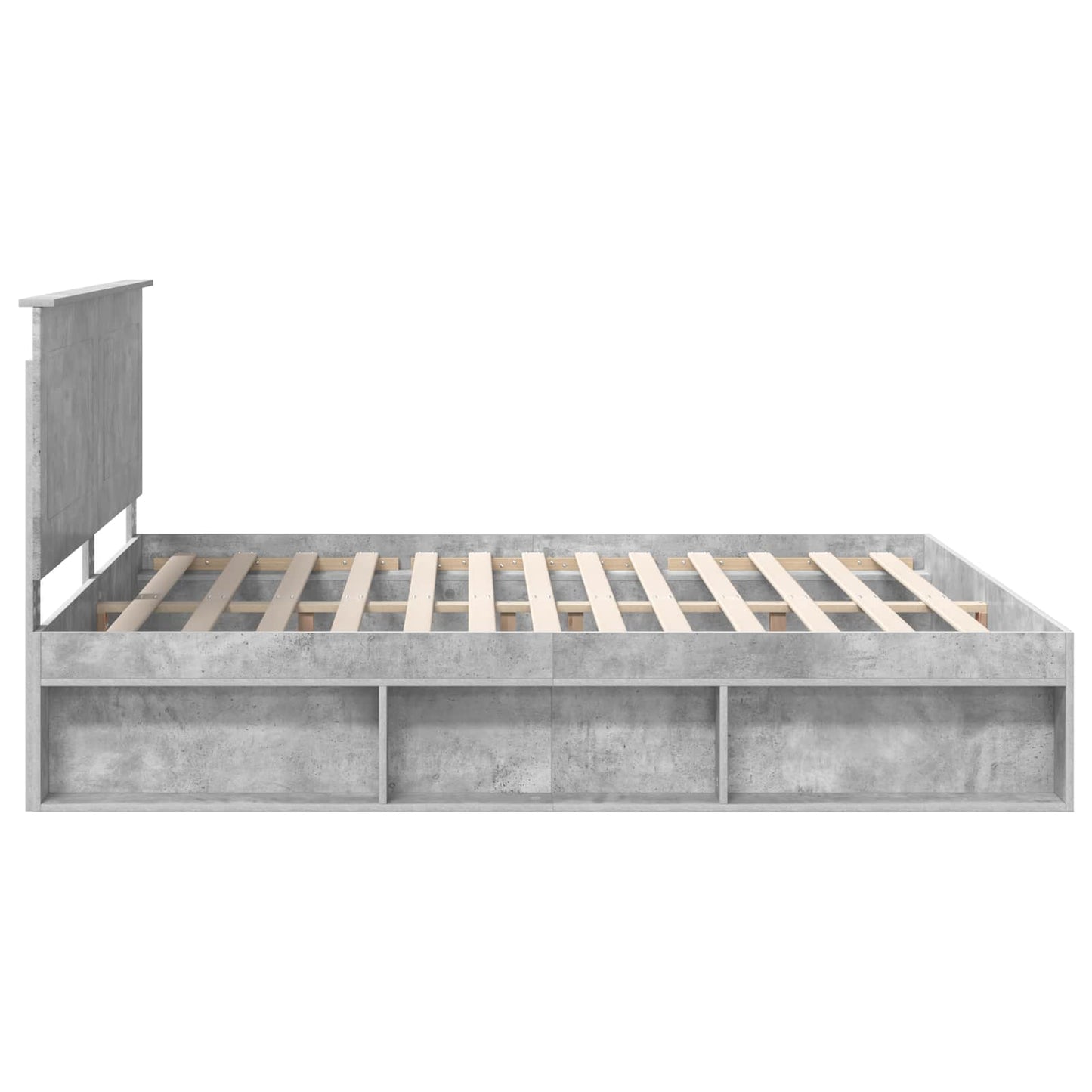 vidaXL Σκελετός Κρεβατιού Σκυρόδεμα 180 x 200 cm Στερεά ξυλεία πεύκου