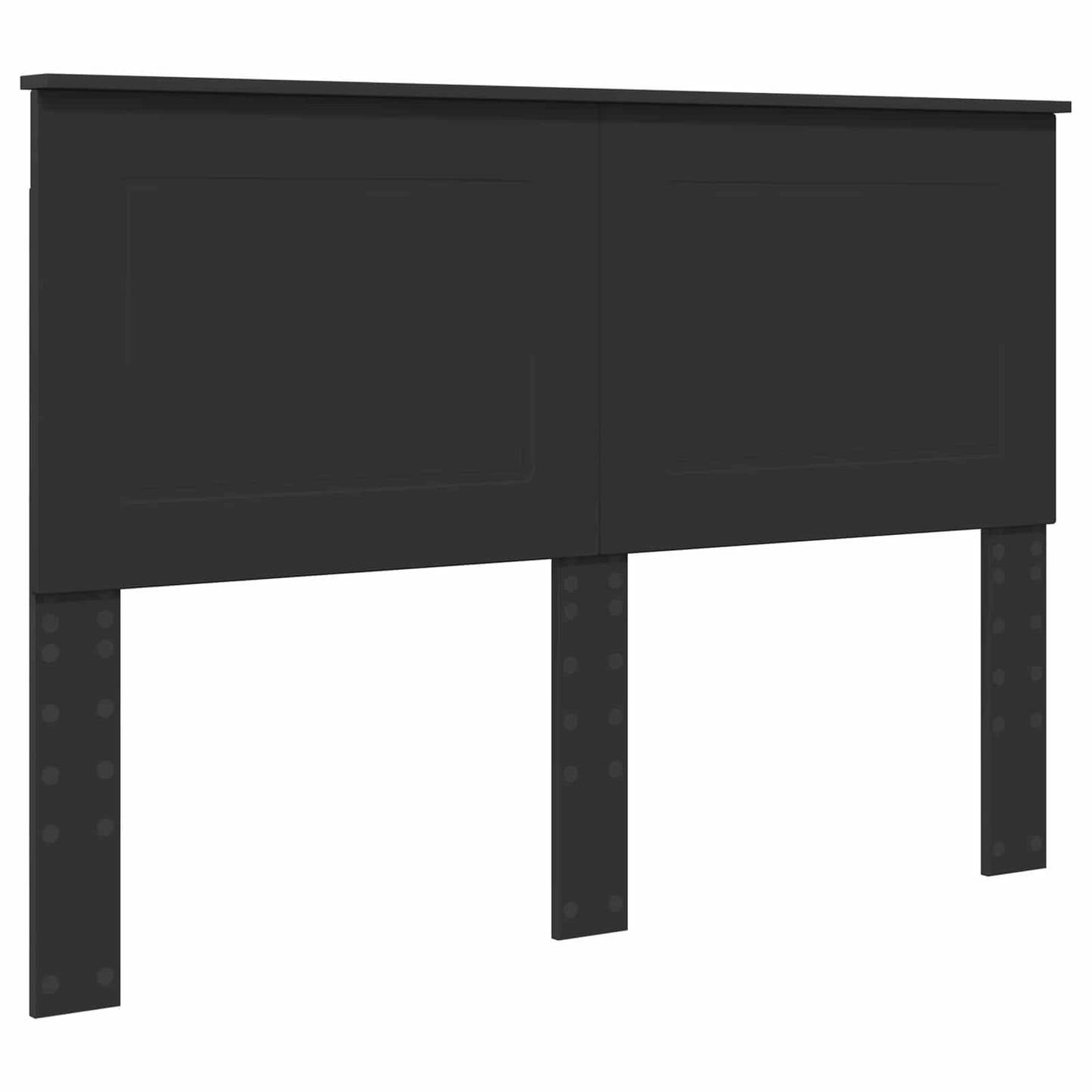 vidaXL Σκελετός Κρεβατιού Μαύρο 150 x 200 cm Στερεά ξυλεία πεύκου