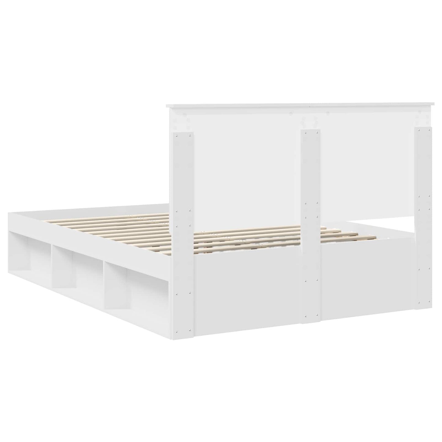 vidaXL Σκελετός Κρεβατιού Λευκό 140 x 190 cm Στερεά ξυλεία πεύκου