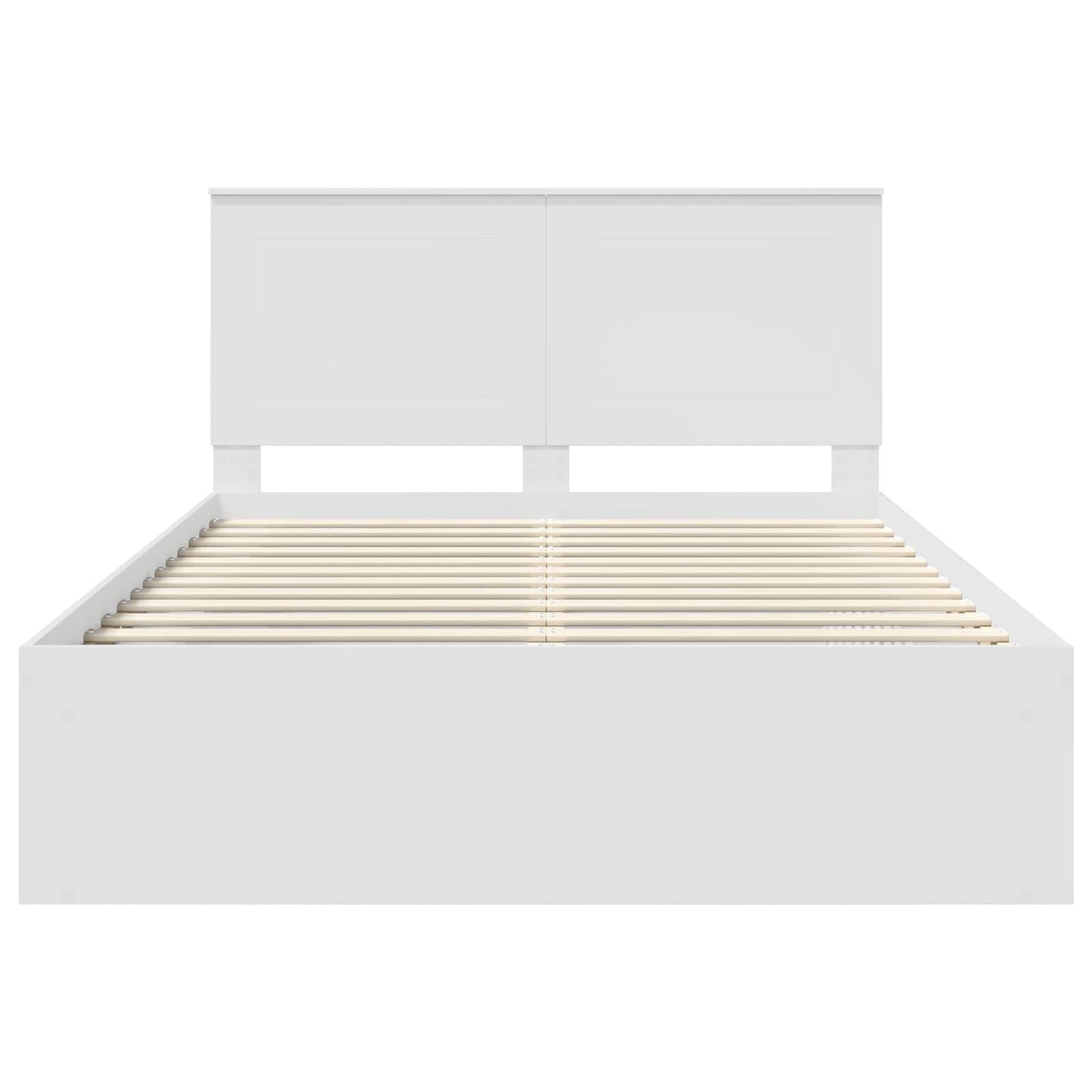 vidaXL Σκελετός Κρεβατιού Λευκό 140 x 190 cm Στερεά ξυλεία πεύκου