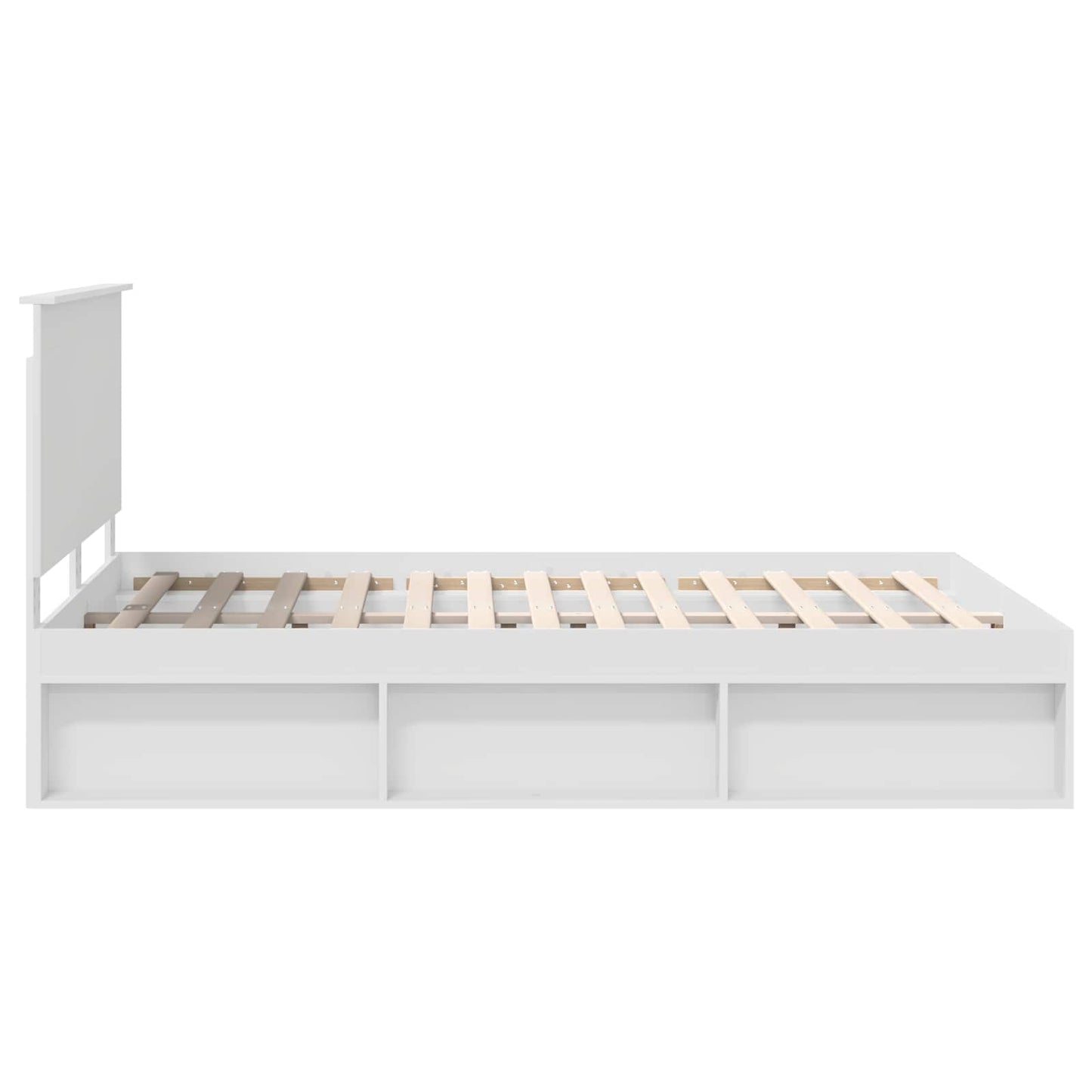 vidaXL Σκελετός Κρεβατιού Λευκό 140 x 190 cm Στερεά ξυλεία πεύκου