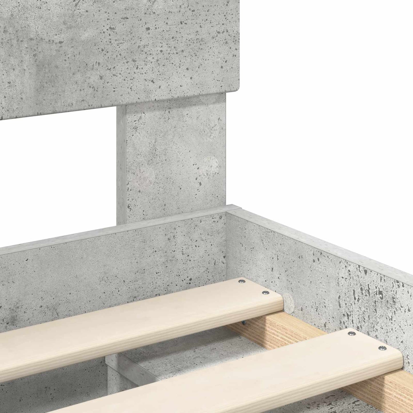 vidaXL Σκελετός Κρεβατιού Σκυρόδεμα 140 x 190 cm Στερεά ξυλεία πεύκου