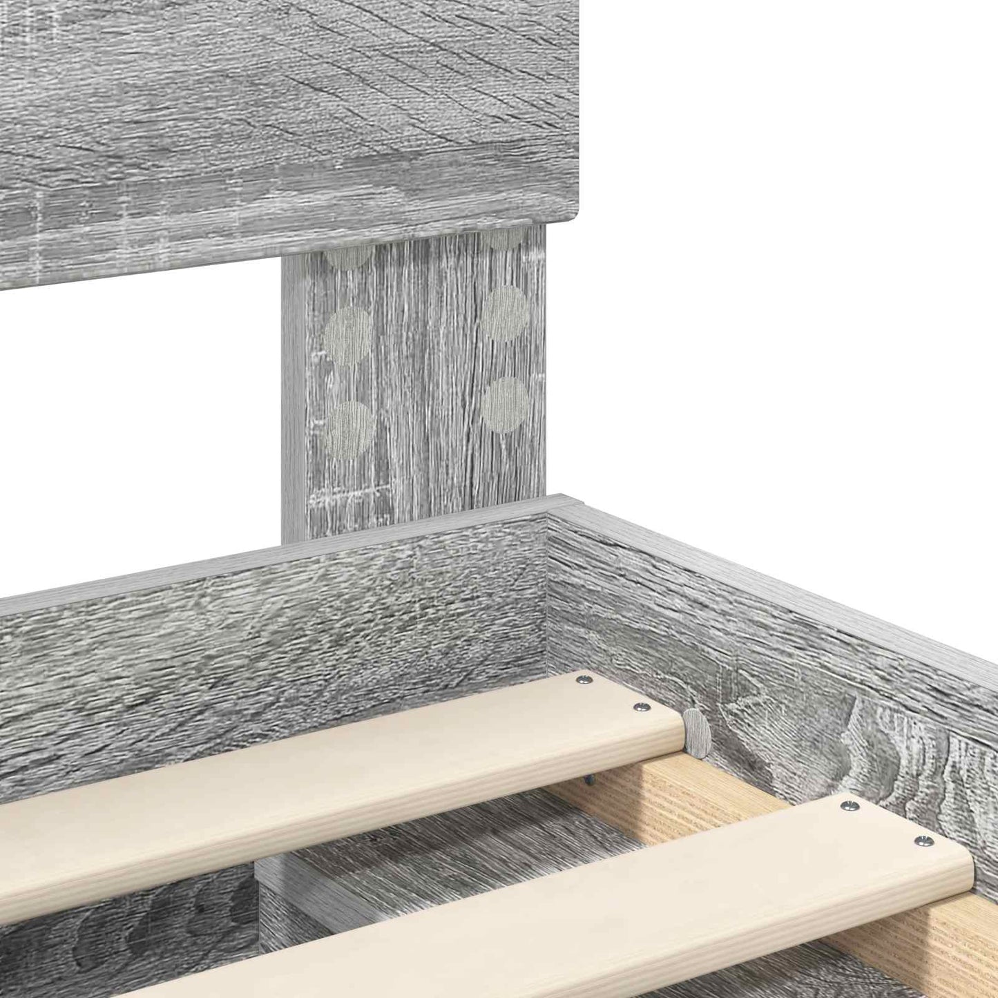 vidaXL Σκελετός Κρεβατιού με κεφαλάρι Γκρίζο Σονομα 140 x 200 cm