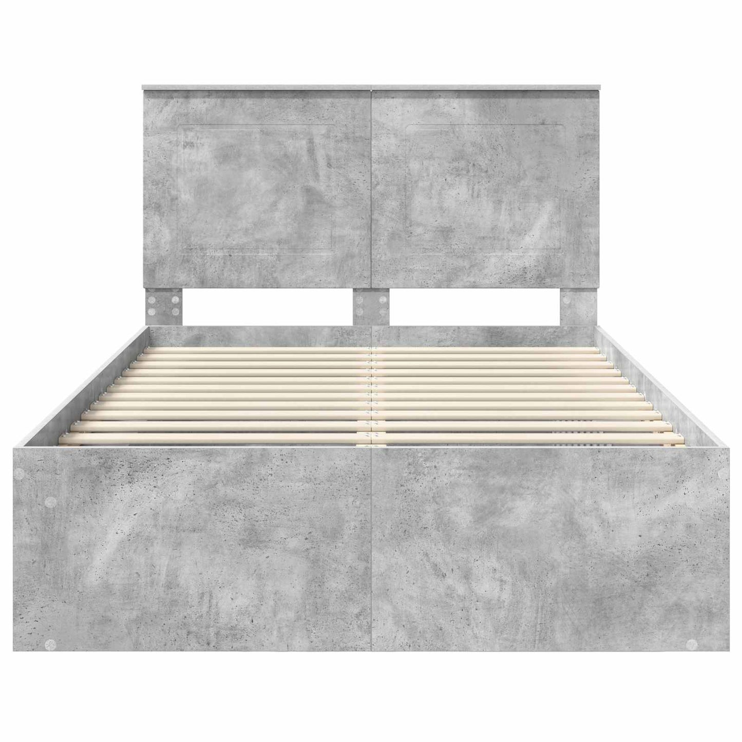 vidaXL Σκελετός Κρεβατιού Σκυρόδεμα 120 x 190 cm Στερεά ξυλεία πεύκου
