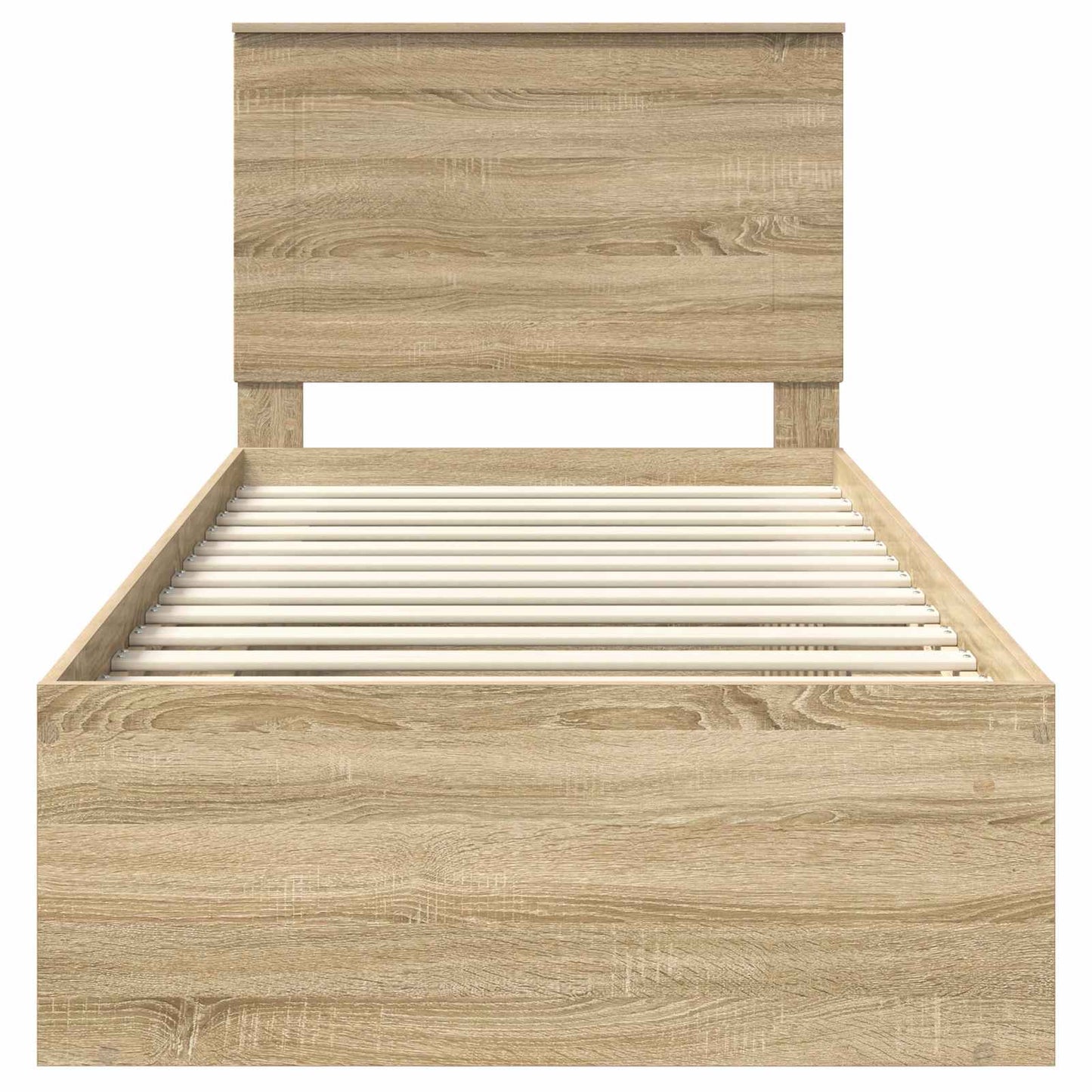 vidaXL Σκελετός Κρεβατιού Δρύς Sonoma 90 x 200 cm Στερεά ξυλεία πεύκου