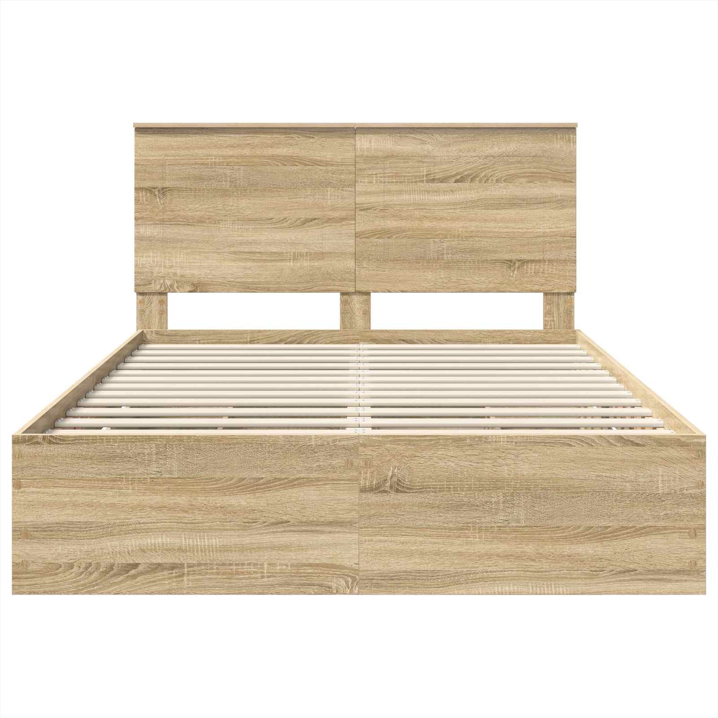 vidaXL Σκελετός Κρεβατιού Δρύς Sonoma 160 x 200 cm Μηχανήματος Ξύλο