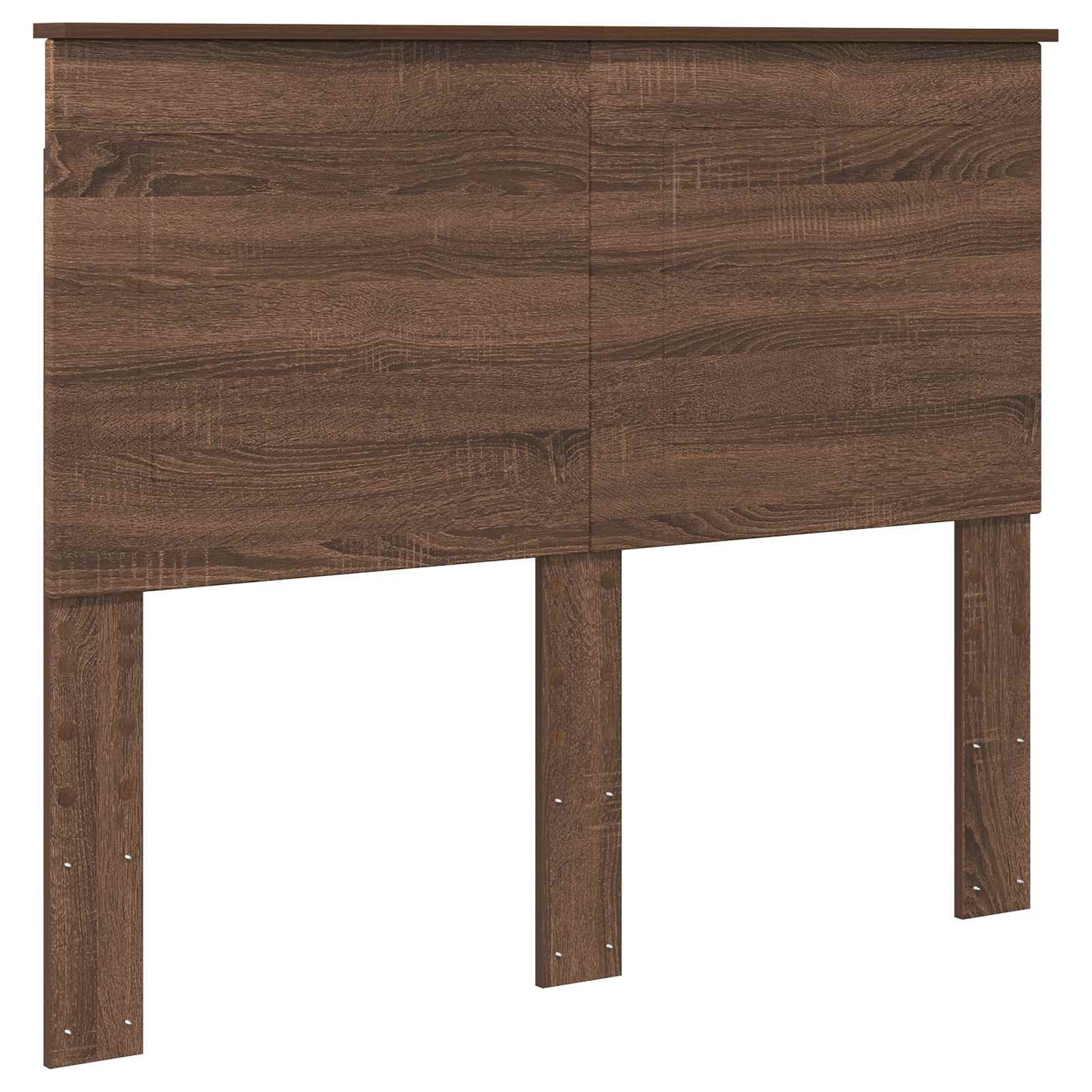 vidaXL Σκελετός Κρεβατιού Καφέ δρυς 135 x 190 cm Μηχανήματος Ξύλο