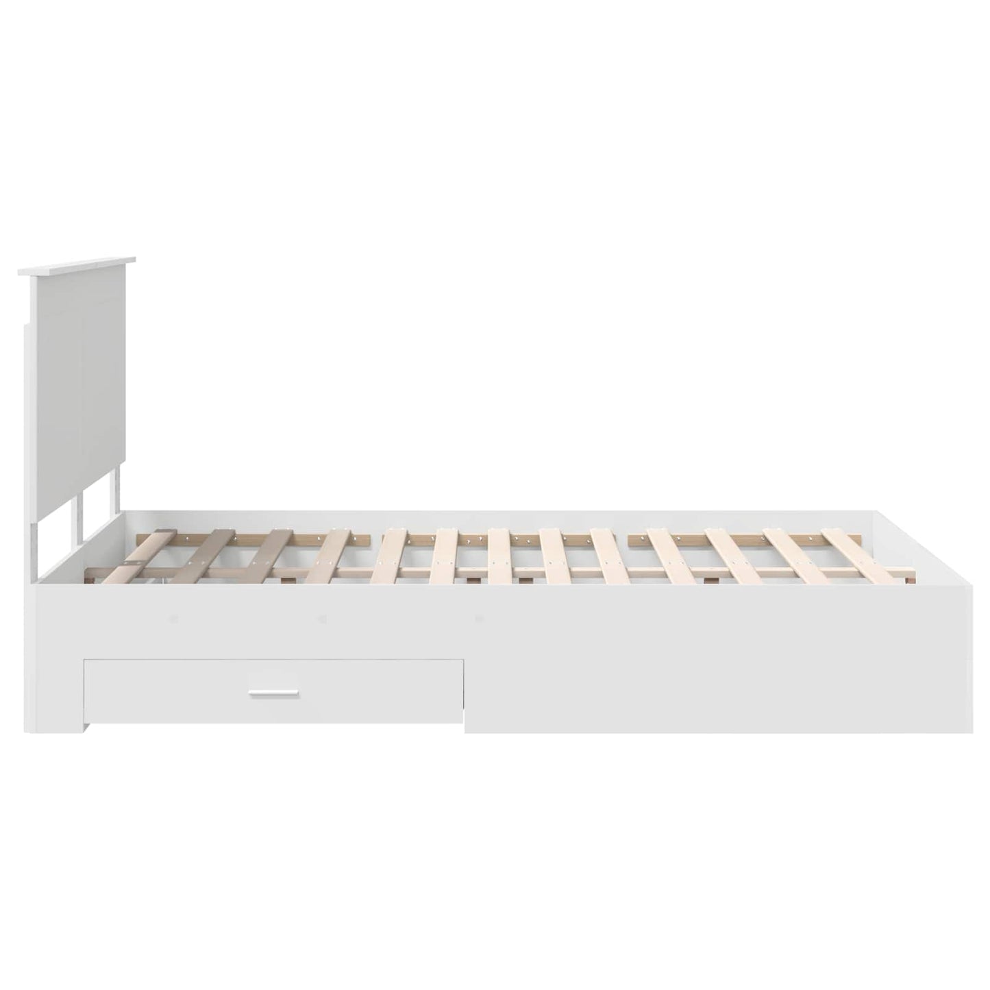 vidaXL Σκελετός Κρεβατιού Λευκό 140 x 200 cm Επεξεργασμένο ξύλο
