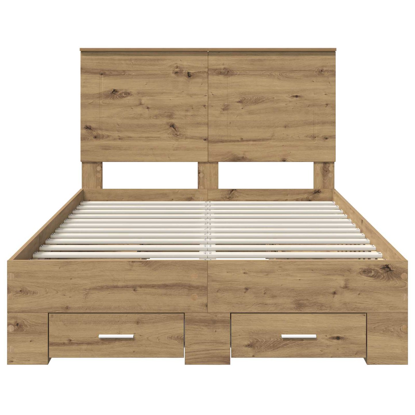 vidaXL Σκελετός Κρεβατιού Artisan Oak 120 x 190 cm Επεξεργασμένο ξύλο
