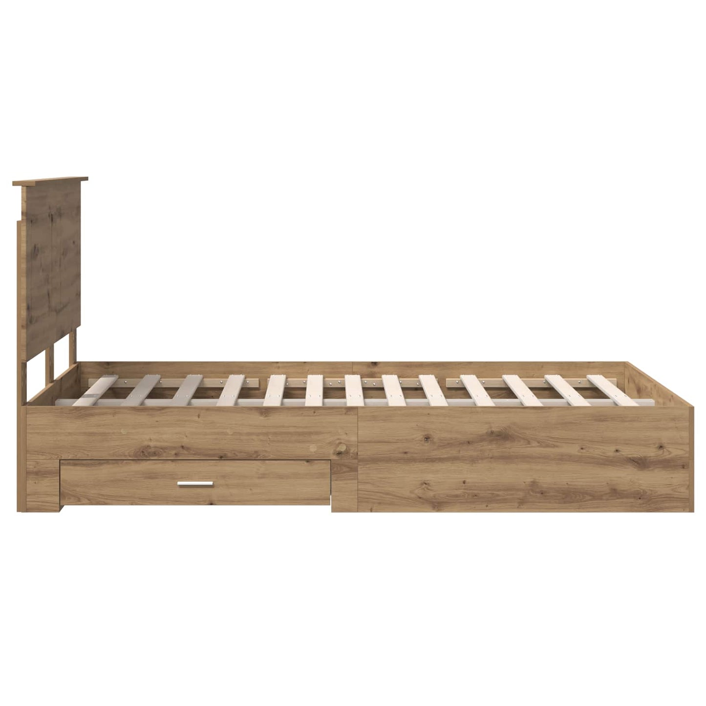 vidaXL Σκελετός Κρεβατιού Artisan Oak 120 x 190 cm Επεξεργασμένο ξύλο