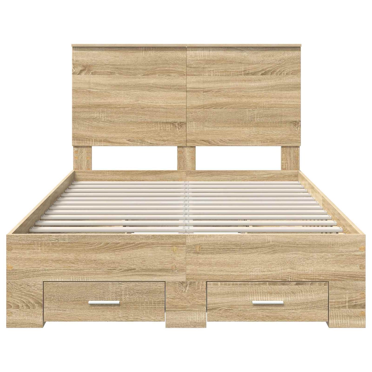 vidaXL Σκελετός Κρεβατιού Δρύς Sonoma 120 x 200 cm Επεξεργασμένο ξύλο