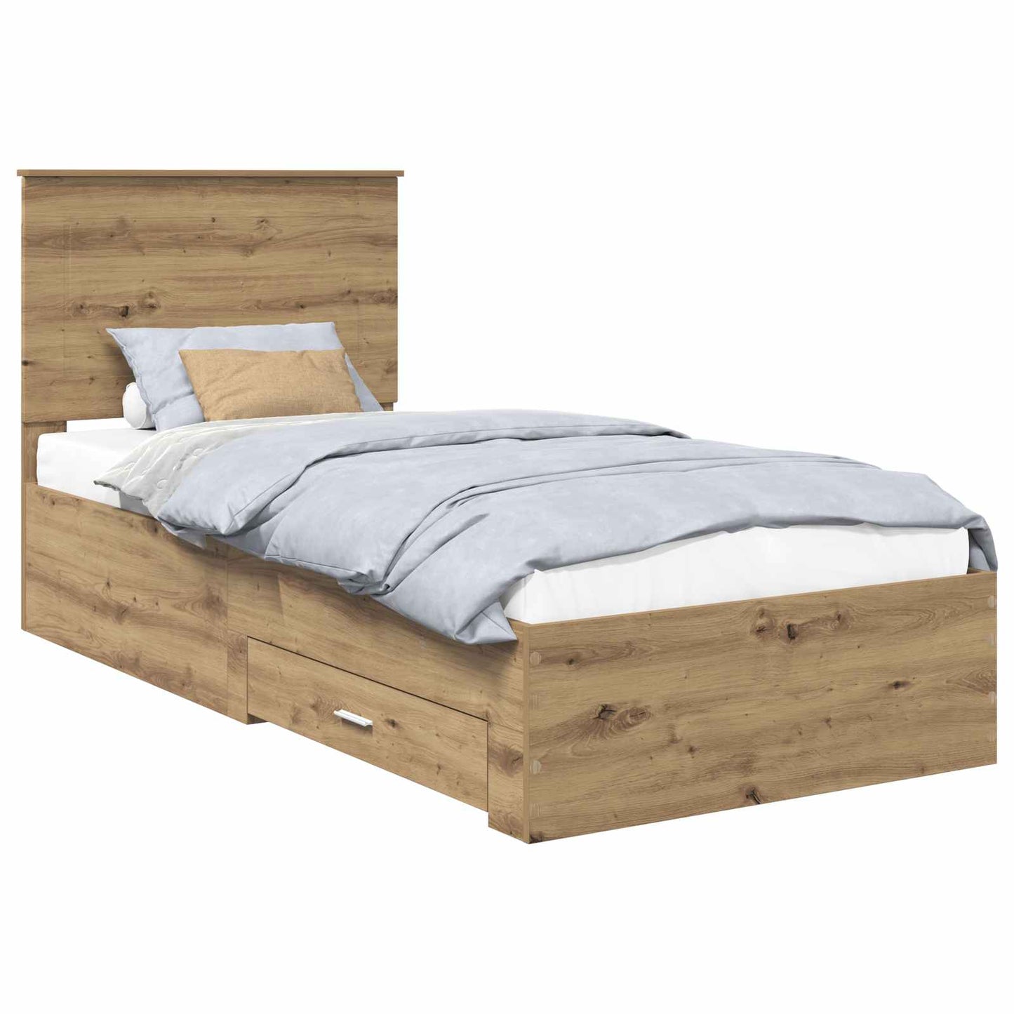vidaXL Σκελετός Κρεβατιού Artisan Oak 100 x 200 cm Επεξεργασμένο ξύλο