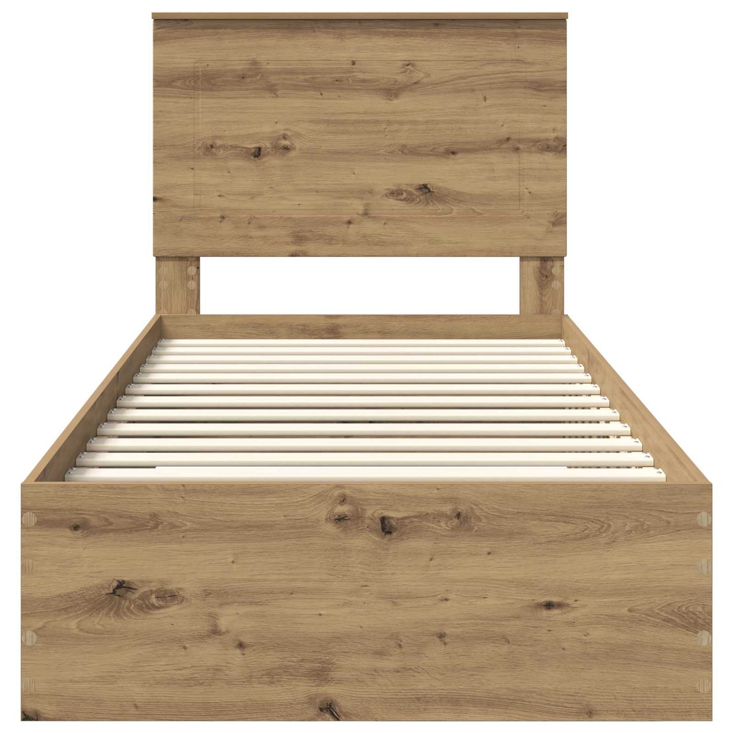 vidaXL Σκελετός Κρεβατιού Artisan Oak 90 x 190 cm Επεξεργασμένο ξύλο