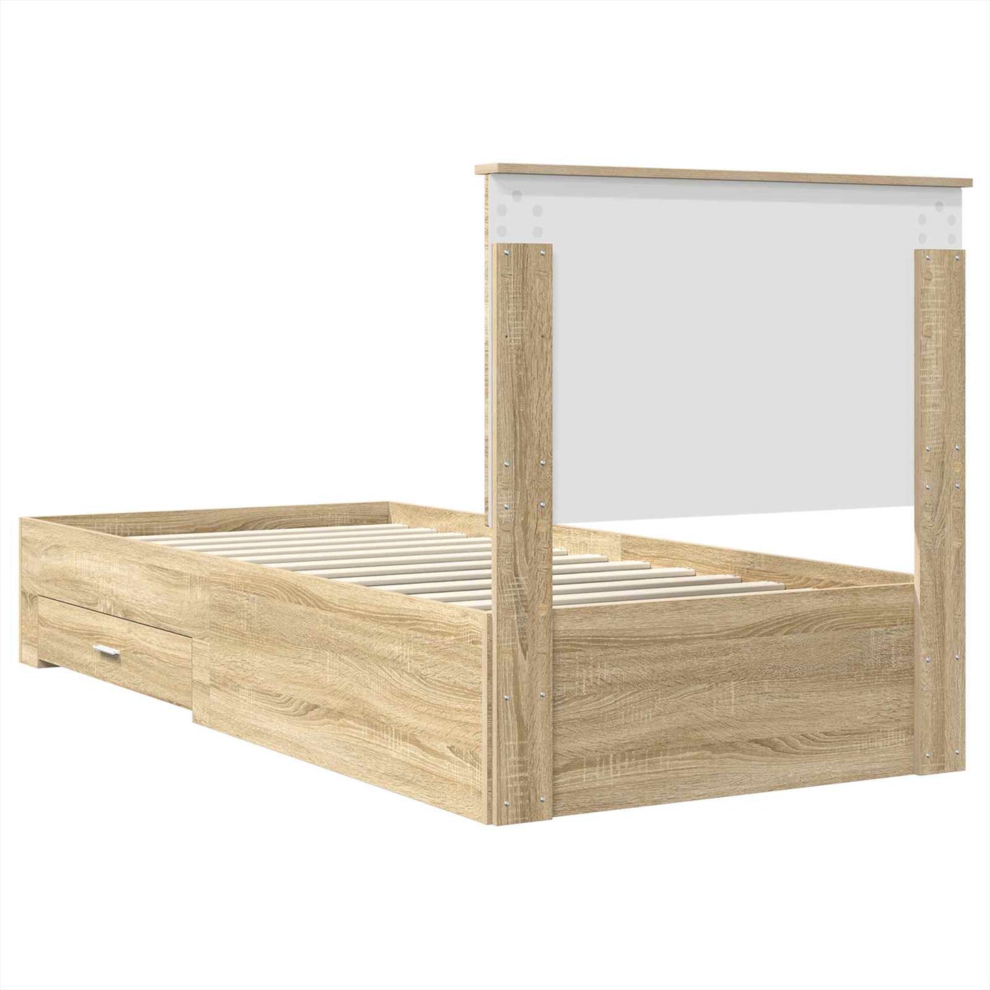 vidaXL Σκελετός Κρεβατιού Δρύς Sonoma 90 x 200 cm Επεξεργασμένο ξύλο