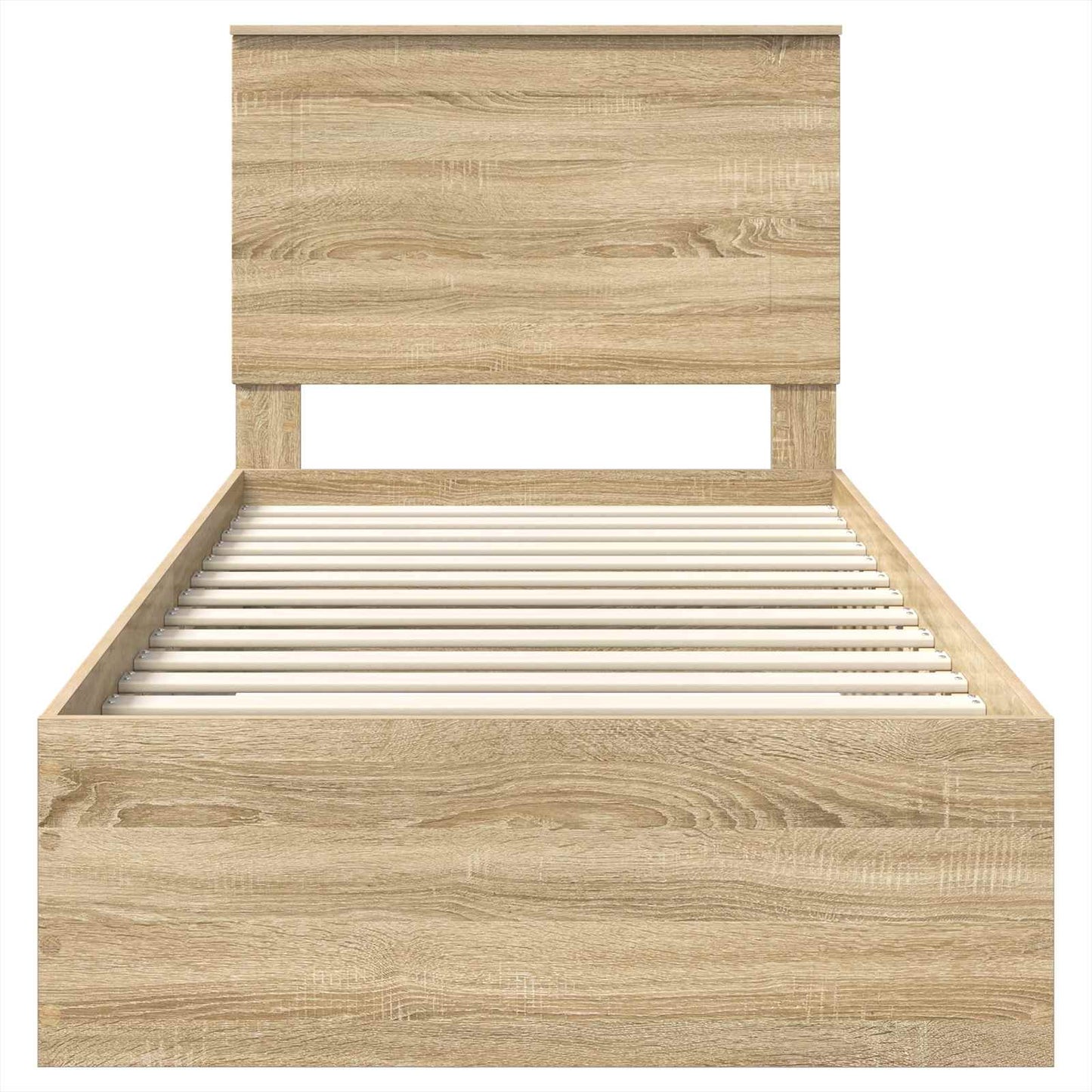 vidaXL Σκελετός Κρεβατιού Δρύς Sonoma 90 x 200 cm Επεξεργασμένο ξύλο