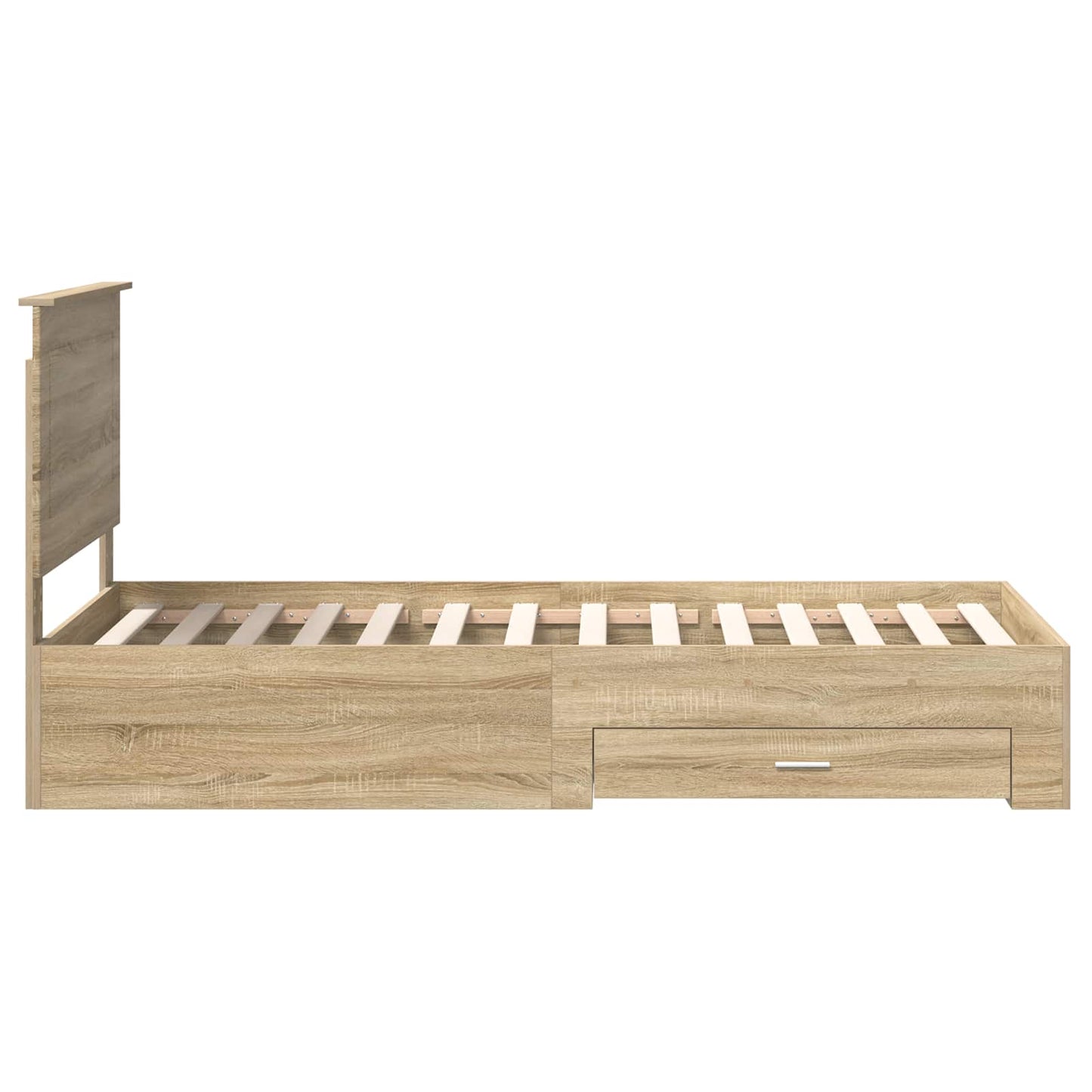 vidaXL Σκελετός Κρεβατιού Δρύς Sonoma 90 x 200 cm Επεξεργασμένο ξύλο