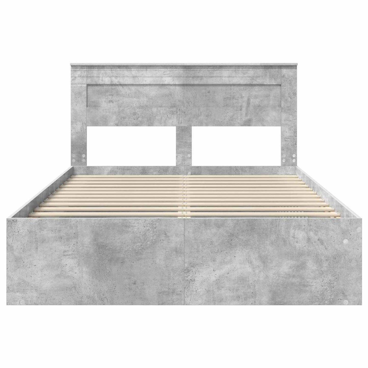 vidaXL Σκελετός Κρεβατιού Σκυρόδεμα 140 x 200 cm Στερεά ξυλεία πεύκου