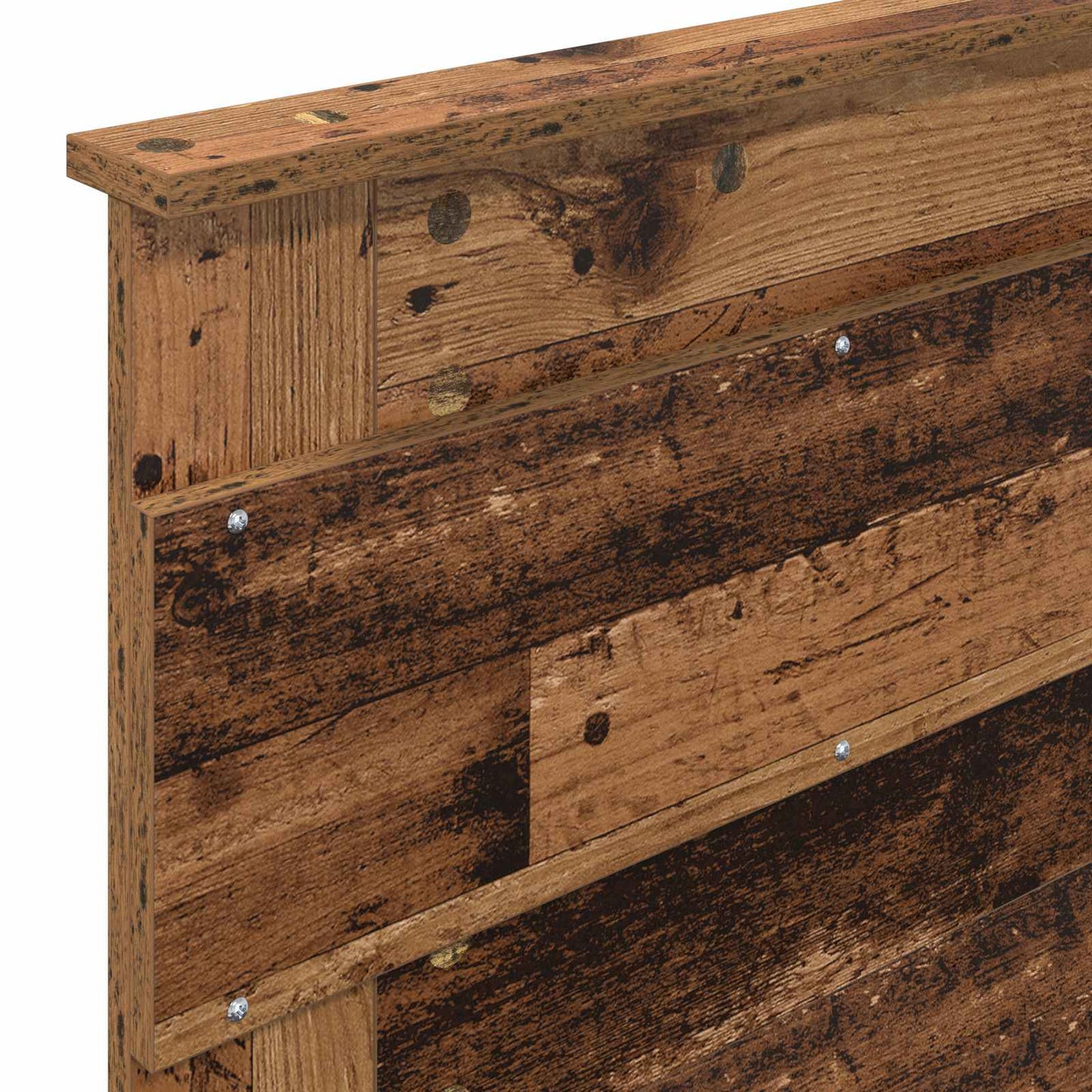 vidaXL Σκελετός Κρεβατιού Παλιό ξύλο 100 x 200 cm Στερεά ξυλεία πεύκου