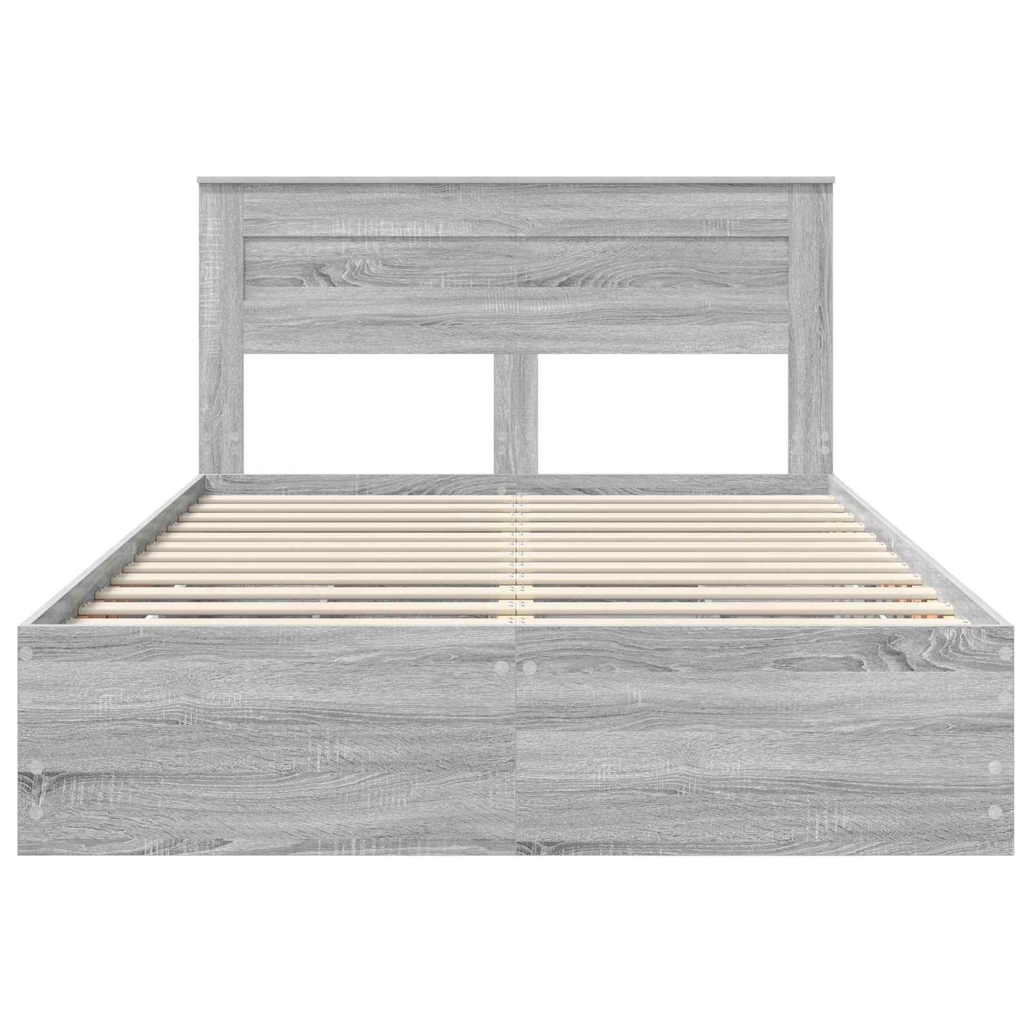 vidaXL Σκελετός Κρεβατιού Γκρίζο Σονομα 160 x 200 cm Μηχανήματος Ξύλο
