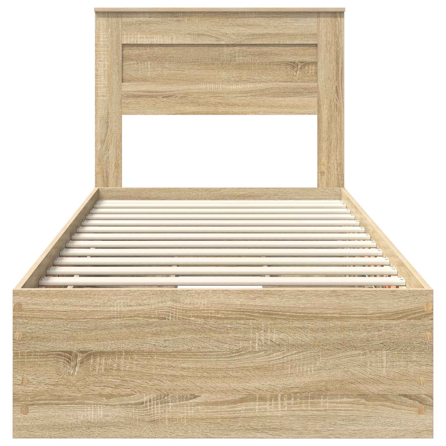 vidaXL Σκελετός Κρεβατιού Δρύς Sonoma 90 x 200 cm Μηχανήματος Ξύλο