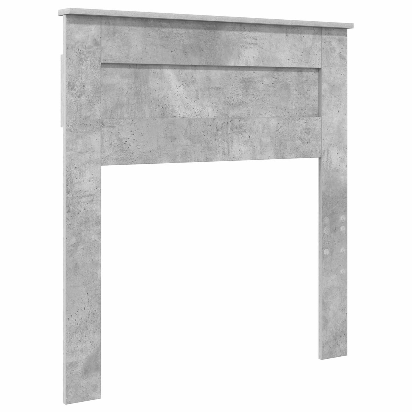vidaXL Σκελετός Κρεβατιού Σκυρόδεμα Γκρι 75 x 190 cm Μηχανήματος Ξύλο