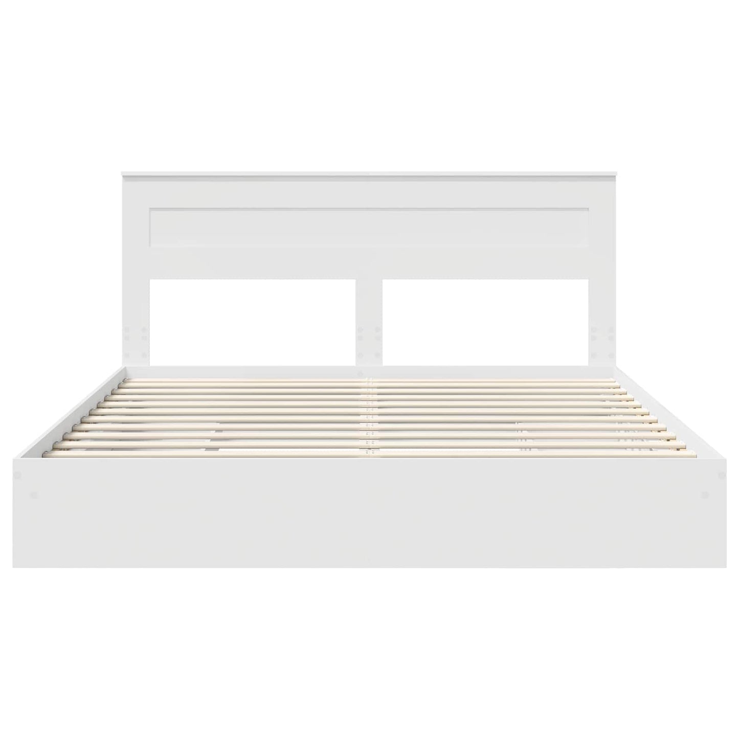 vidaXL Κρεβάτι Αποθήκης Λευκό 180 x 200 cm Επεξεργασμένο ξύλο