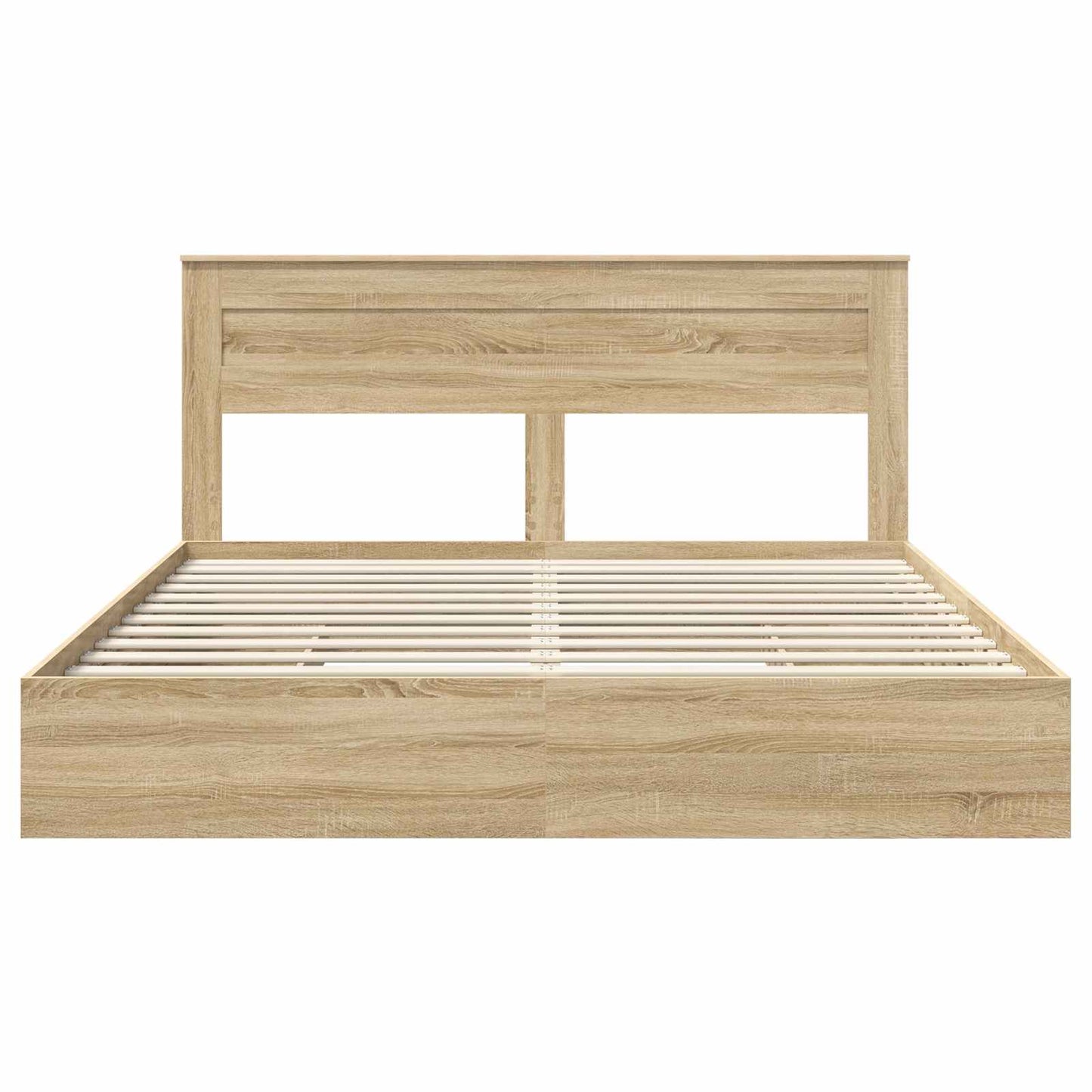 vidaXL Κρεβάτι Αποθήκης Δρύς Sonoma 180 x 200 cm Επεξεργασμένο ξύλο