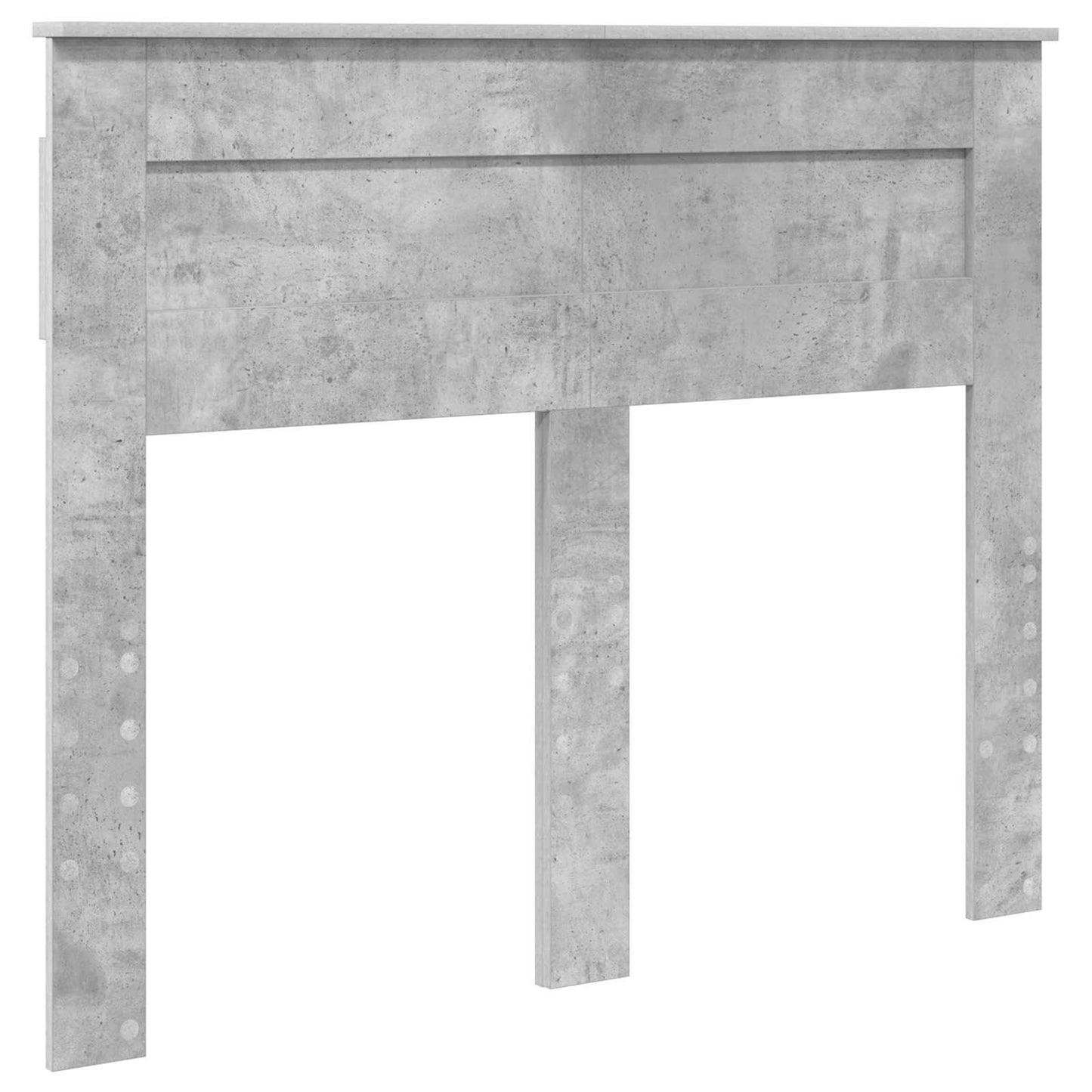 vidaXL Κρεβάτι Αποθήκης Σκυρόδεμα Γκρι 135 x 190 cm Επεξεργασμένο ξύλο