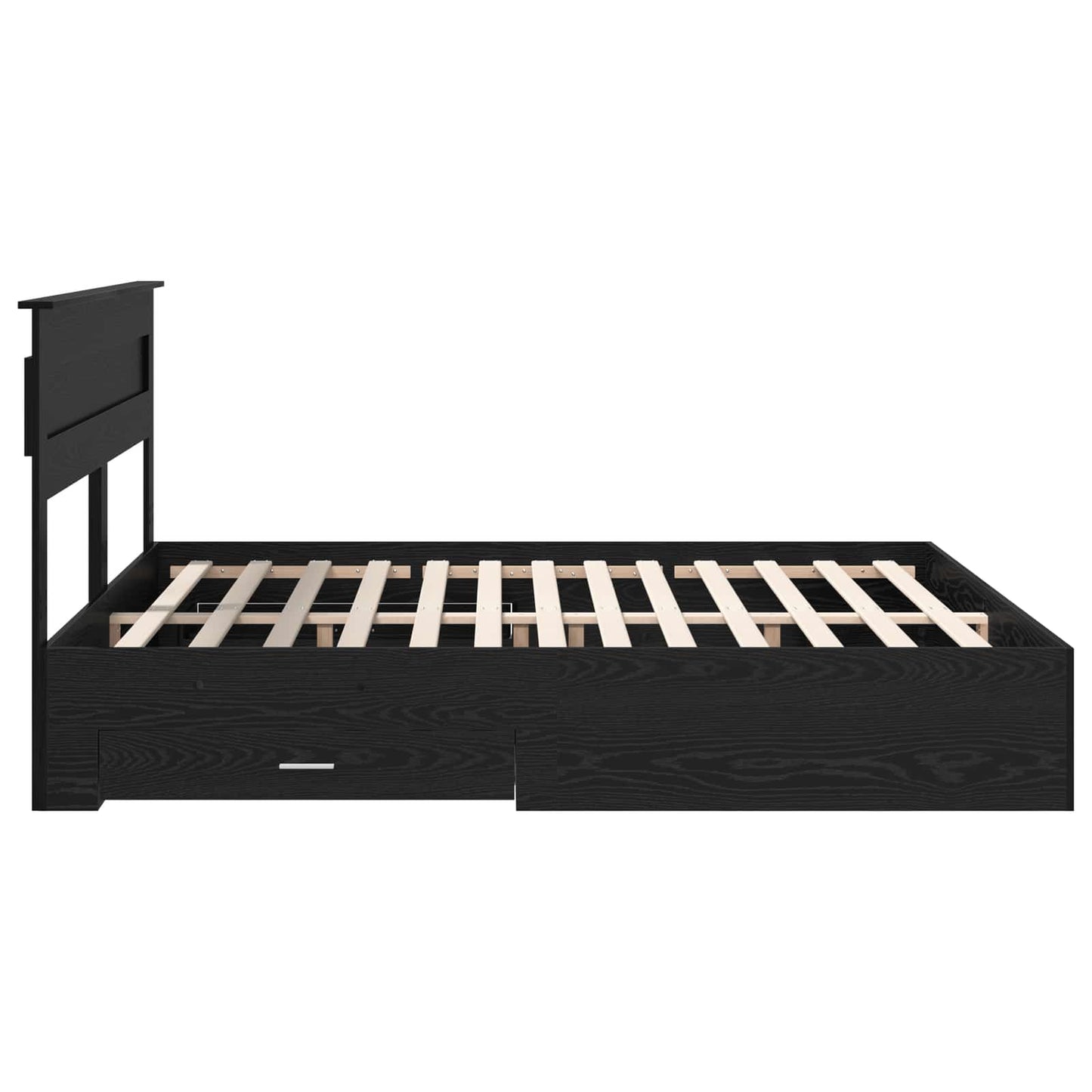 vidaXL Σκελετός Κρεβατιού Μαύρη Οξυά 180 x 200 cm Επεξεργασμένο ξύλο