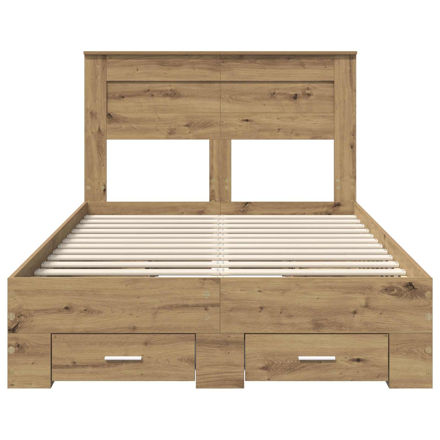 vidaXL Σκελετός Κρεβατιού Artisan Oak 120 x 190 cm Επεξεργασμένο ξύλο