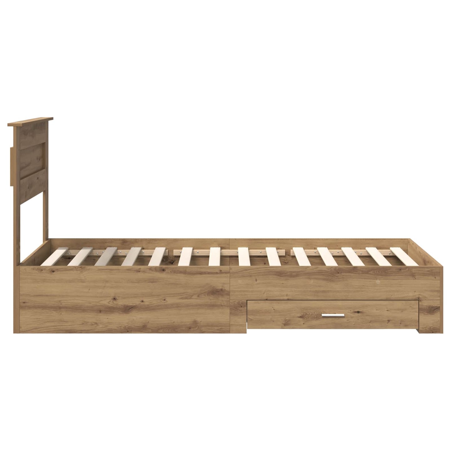 vidaXL Σκελετός Κρεβατιού Artisan Oak 100 x 200 cm Επεξεργασμένο ξύλο