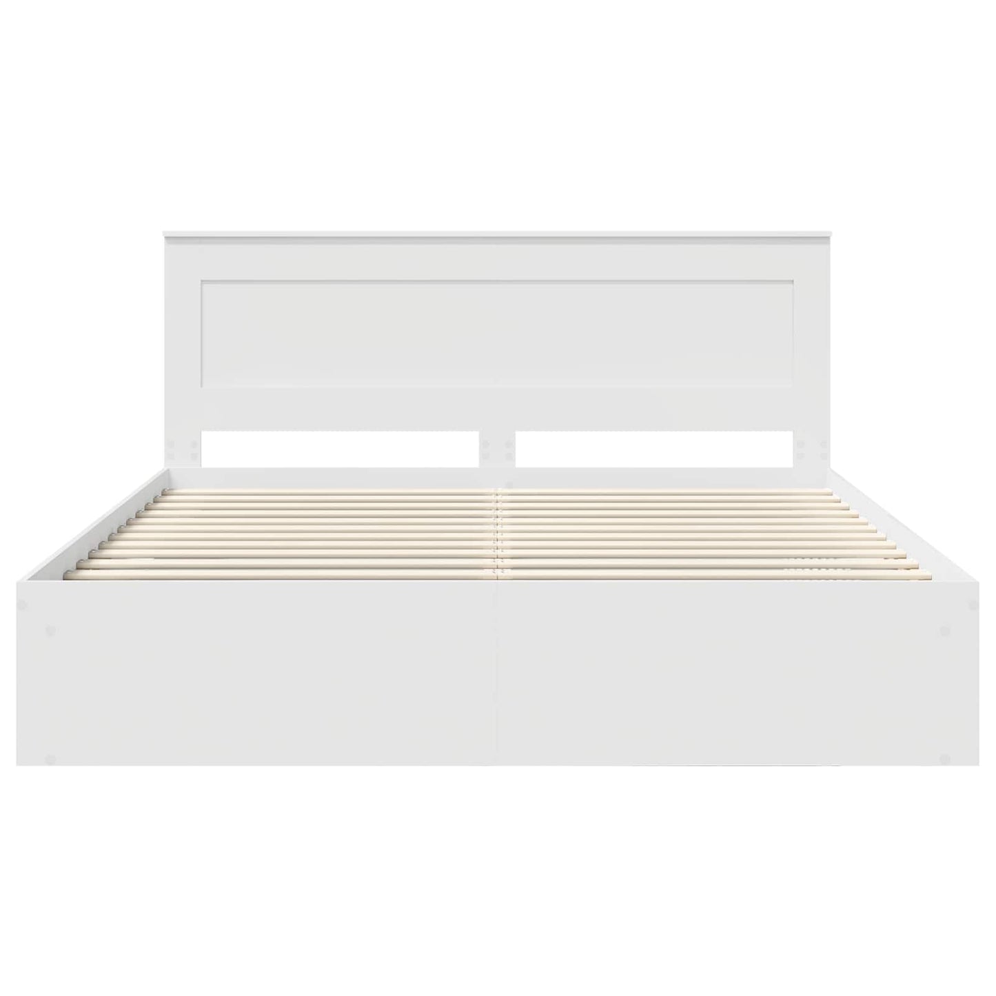 vidaXL Σκελετός Κρεβατιού Λευκό 200 x 200 cm Στερεά ξυλεία πεύκου