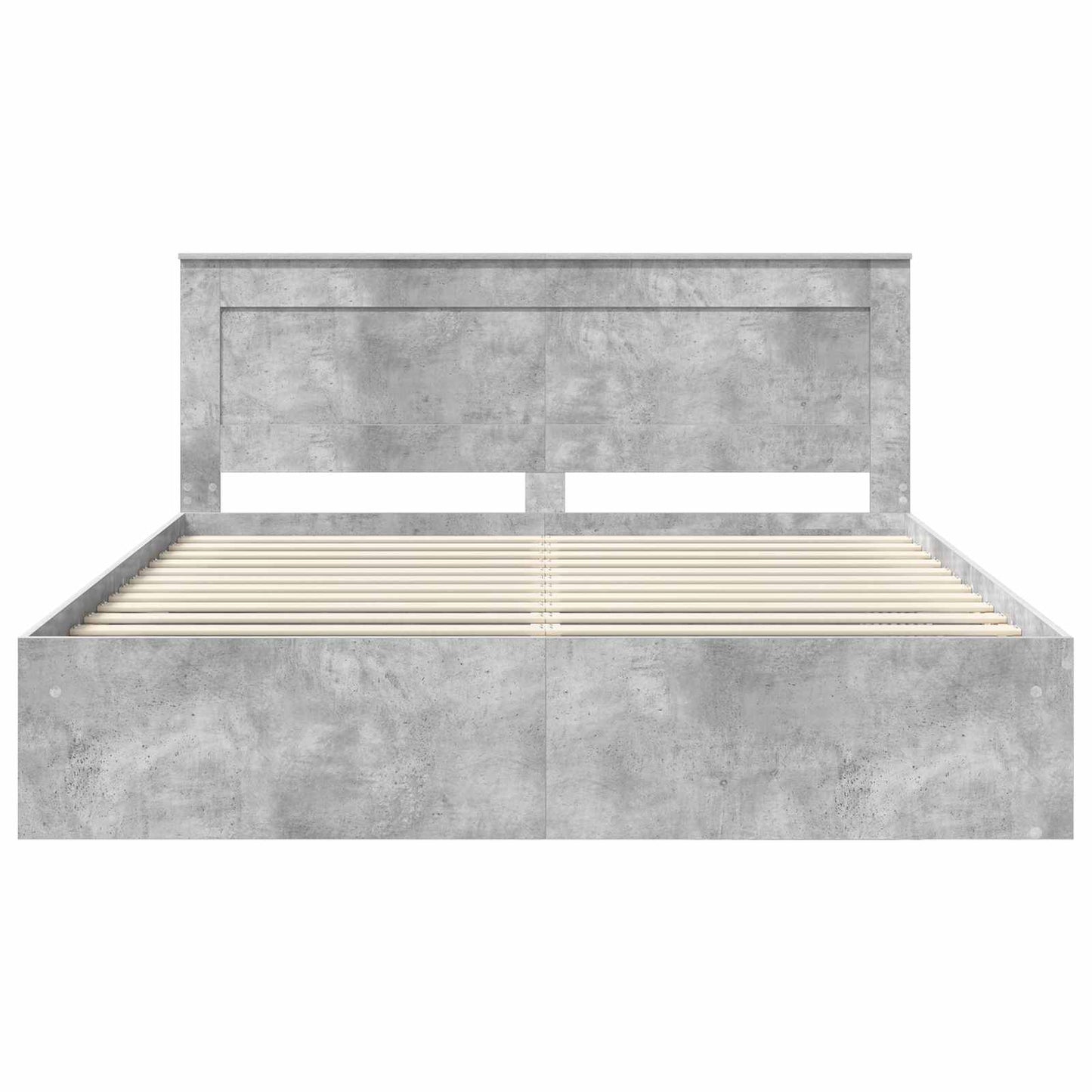 vidaXL Σκελετός Κρεβατιού Σκυρόδεμα 180 x 200 cm Στερεά ξυλεία πεύκου