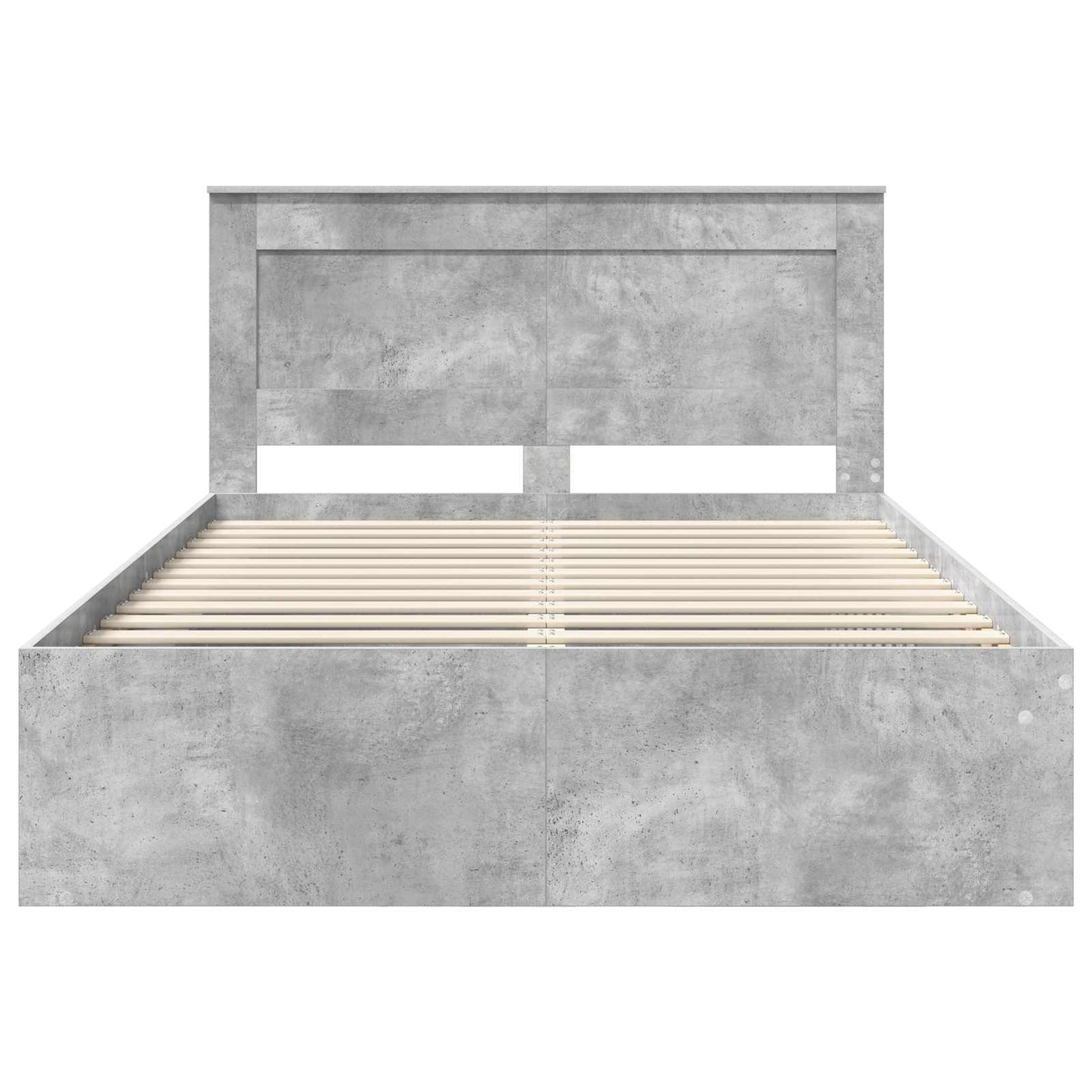 vidaXL Σκελετός Κρεβατιού Σκυρόδεμα 140 x 200 cm Στερεά ξυλεία πεύκου
