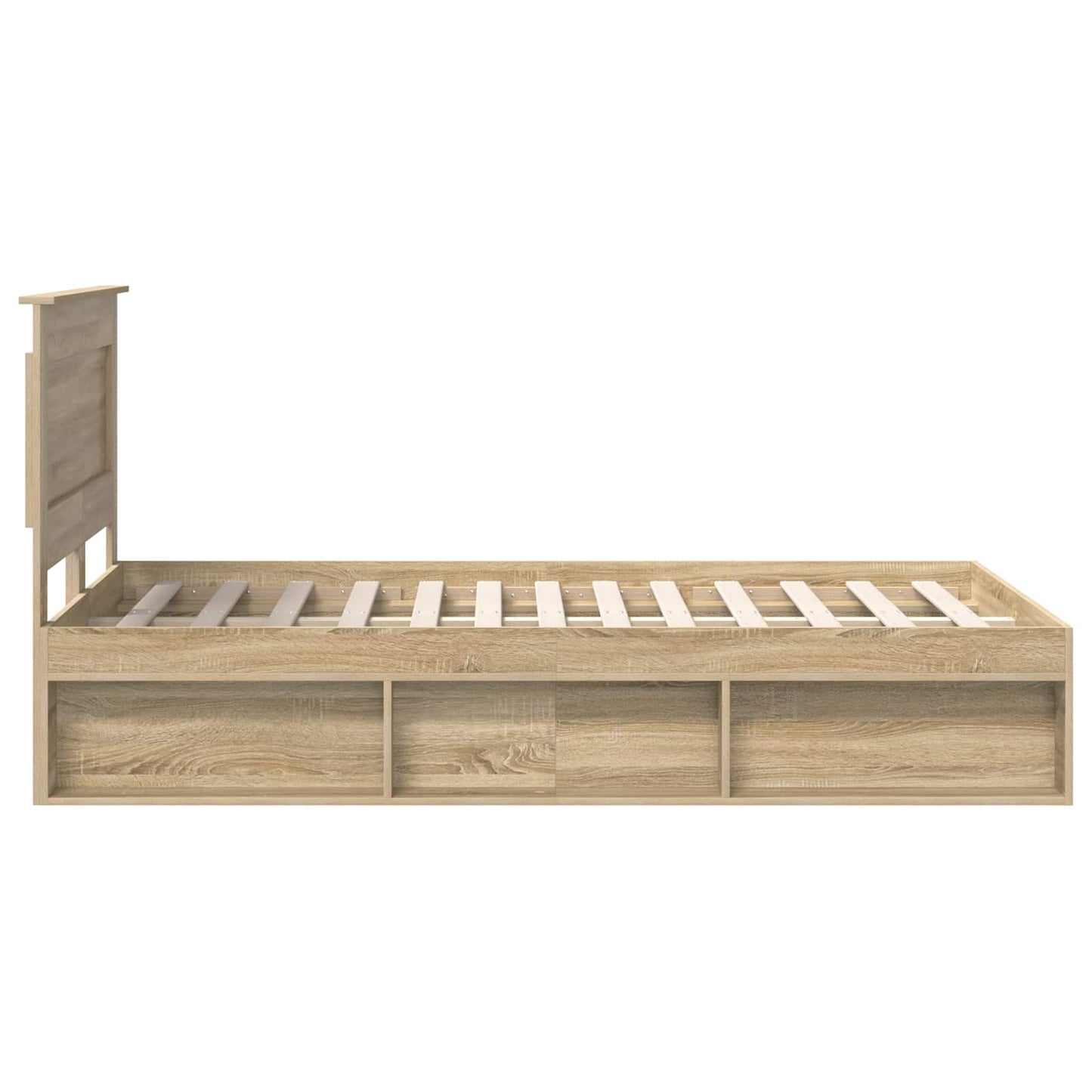 vidaXL Σκελετός Κρεβατιού Σονόμα 120 x 190 cm Στερεά ξυλεία πεύκου
