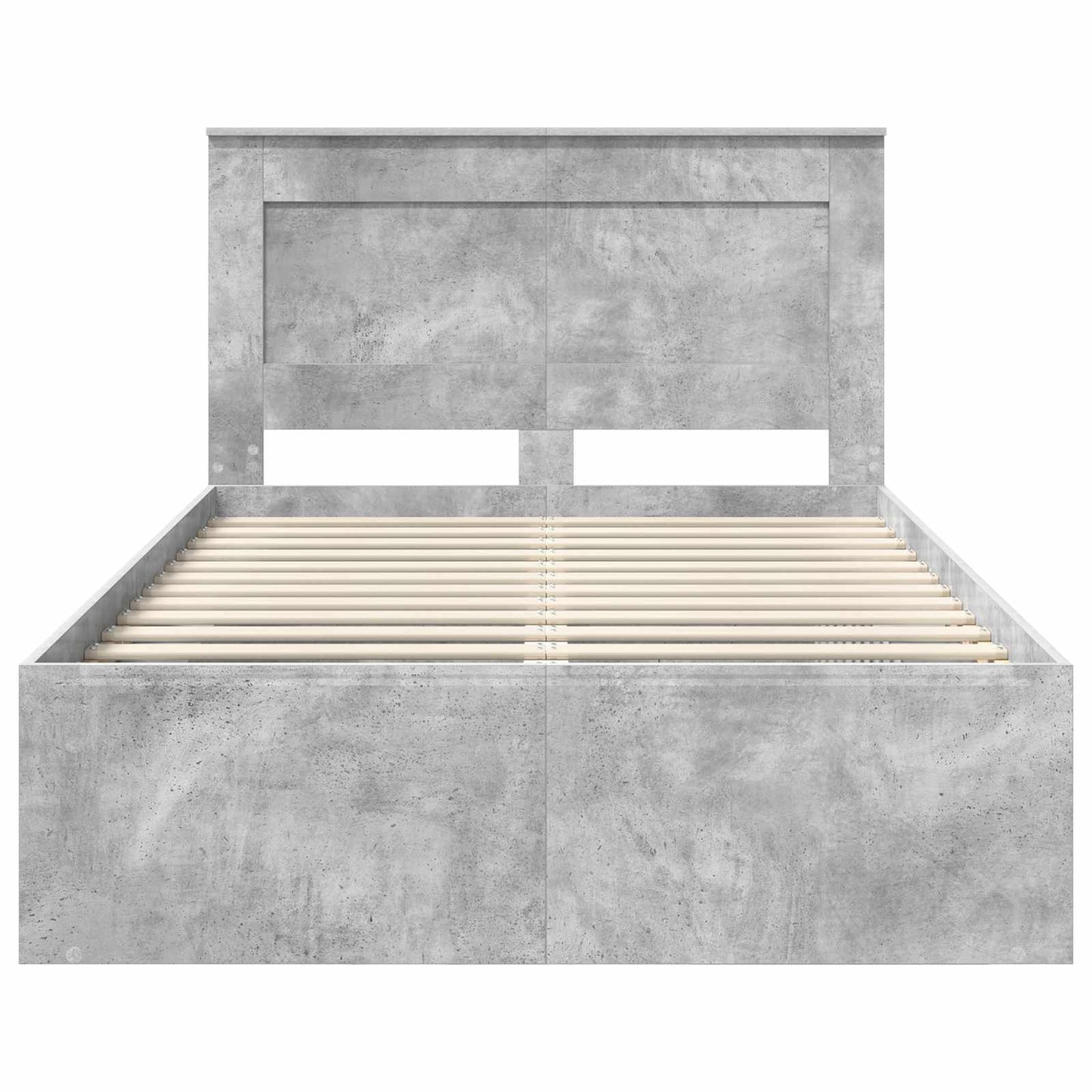 vidaXL Σκελετός Κρεβατιού Σκυρόδεμα 120 x 190 cm Στερεά ξυλεία πεύκου