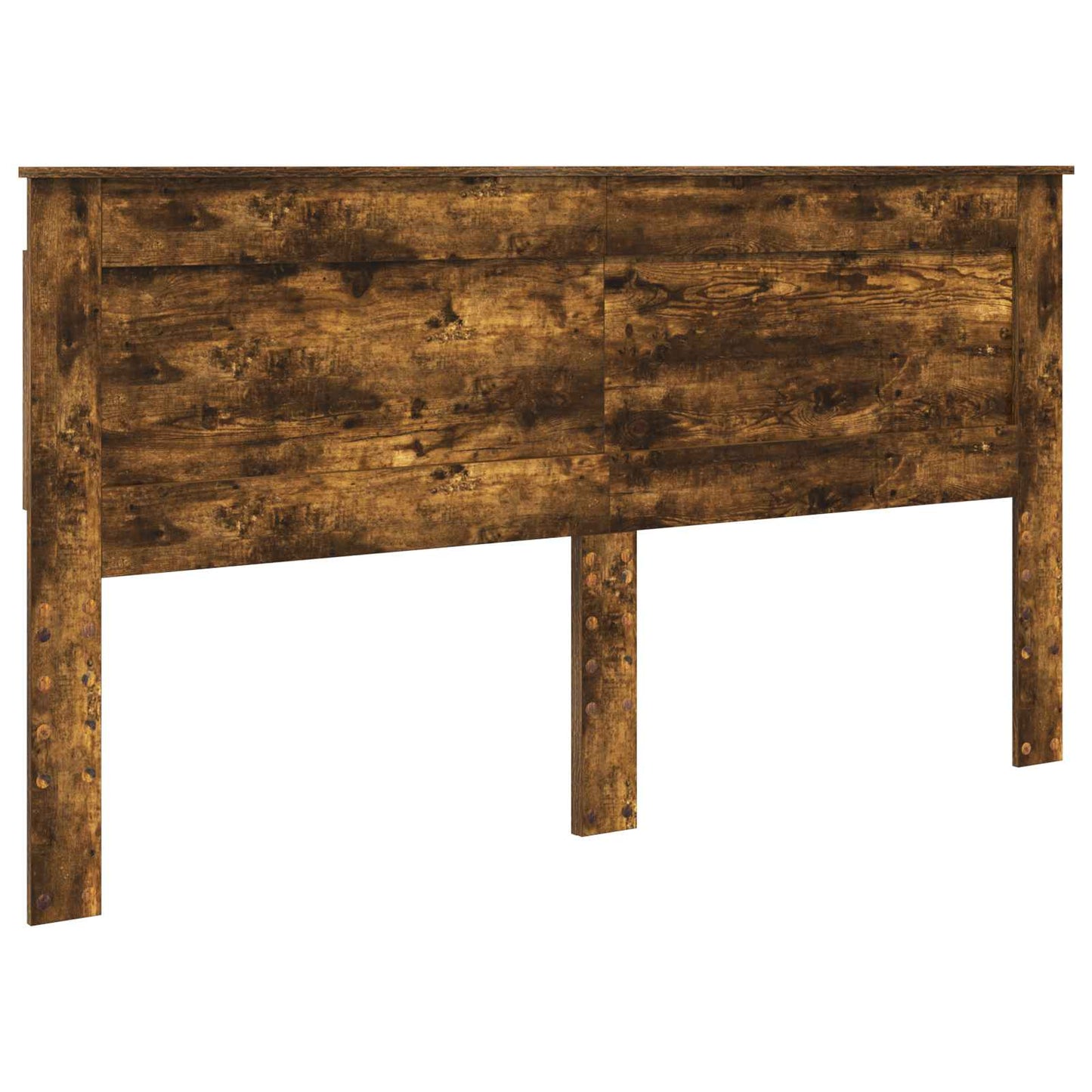 vidaXL Σκελετός Κρεβατιού Καπνιστό Δρύς 180 x 200 cm Μηχανήματος Ξύλο