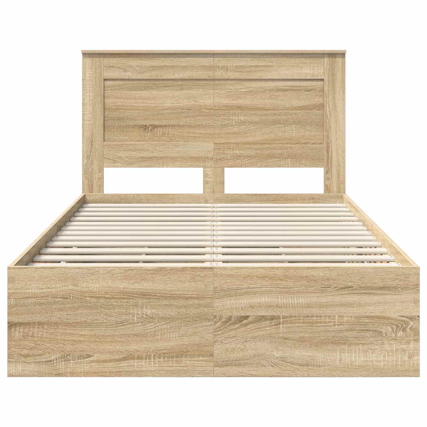 vidaXL Σκελετός Κρεβατιού Δρύς Sonoma 120 x 190 cm Μηχανήματος Ξύλο