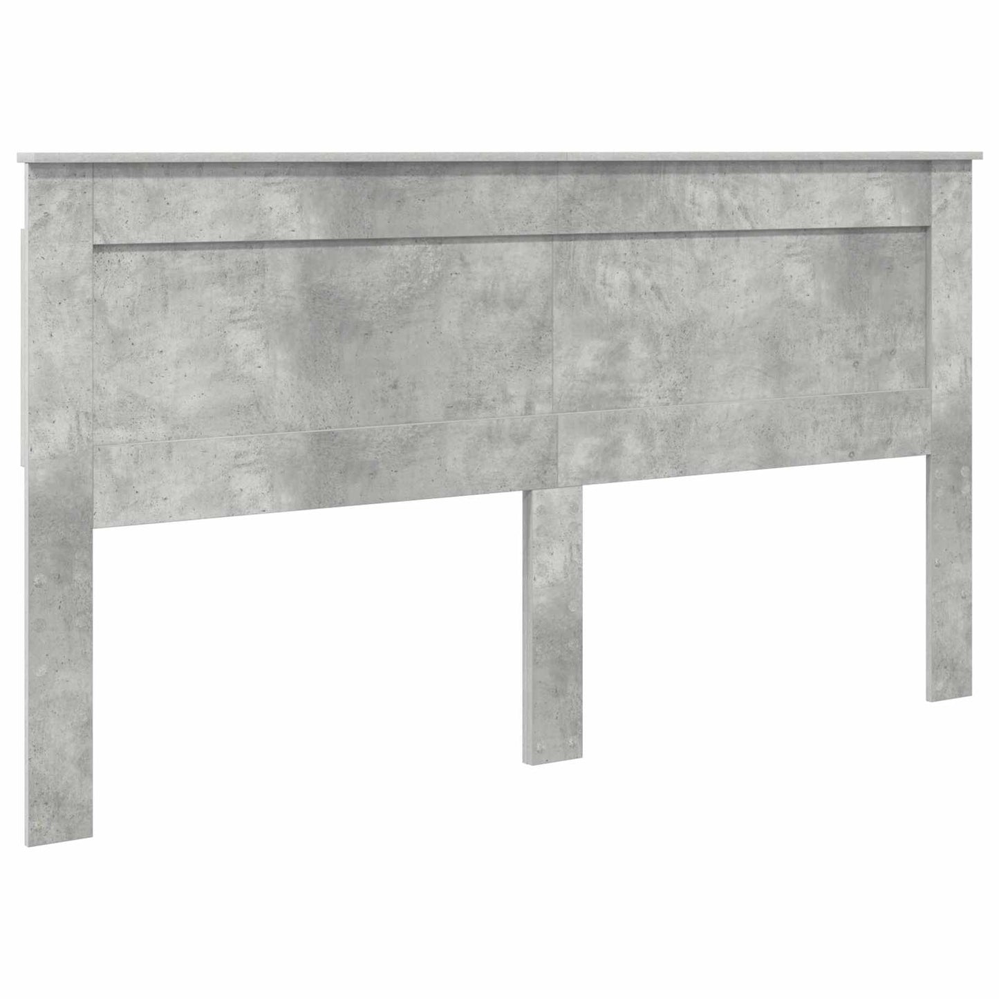 vidaXL Κρεβάτι Αποθήκης Σκυρόδεμα Γκρι 200 x 200 cm Επεξεργασμένο ξύλο