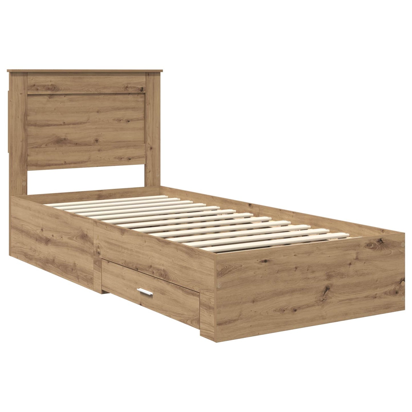 vidaXL Σκελετός Κρεβατιού Artisan Oak 100 x 200 cm Επεξεργασμένο ξύλο