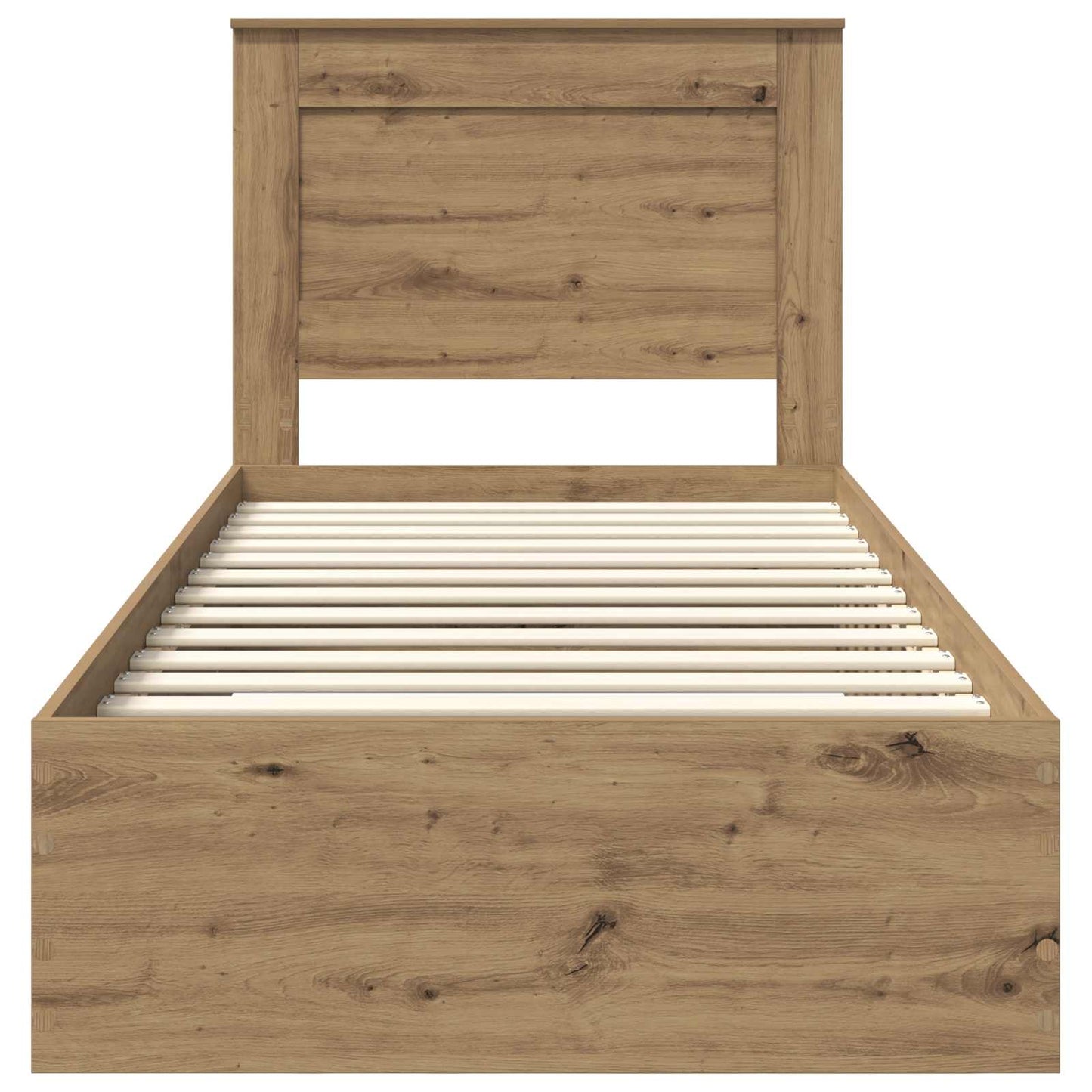 vidaXL Σκελετός Κρεβατιού Artisan Oak 100 x 200 cm Επεξεργασμένο ξύλο